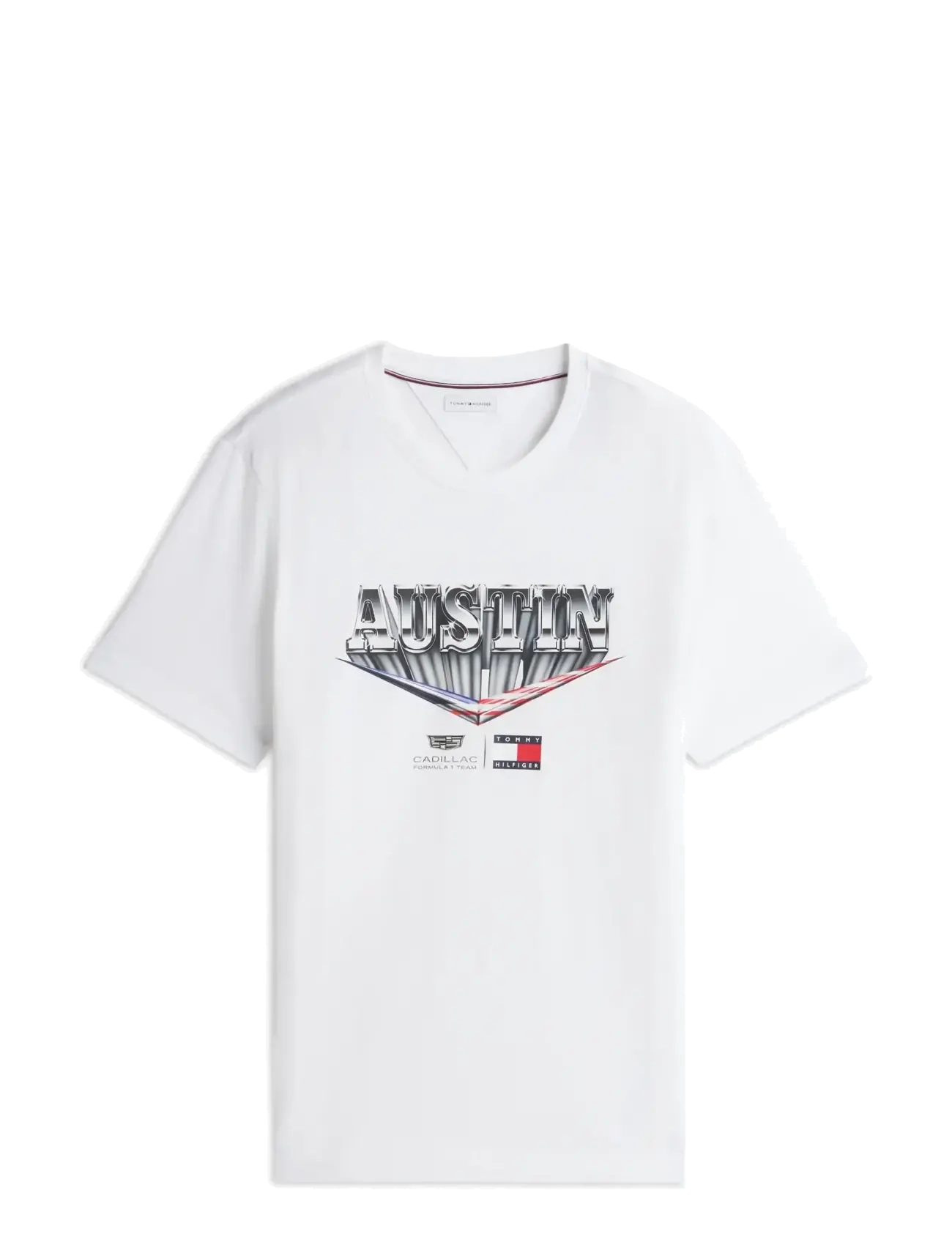 Tommy Hilfiger - TH X CF1 AUSTIN TEE - kortärmade t-shirts - white - 1