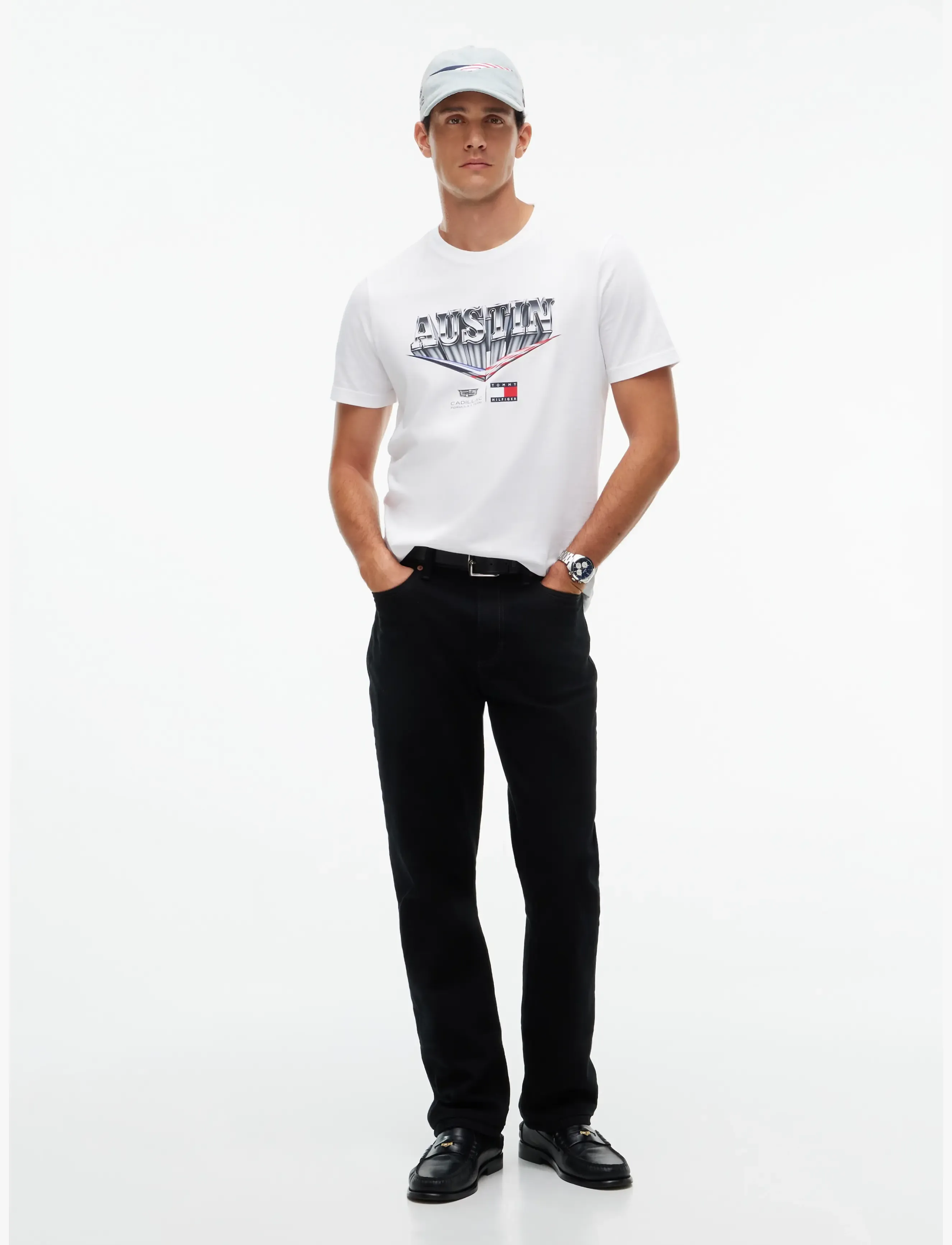 Tommy Hilfiger - TH X CF1 AUSTIN TEE - kortärmade t-shirts - white - 2