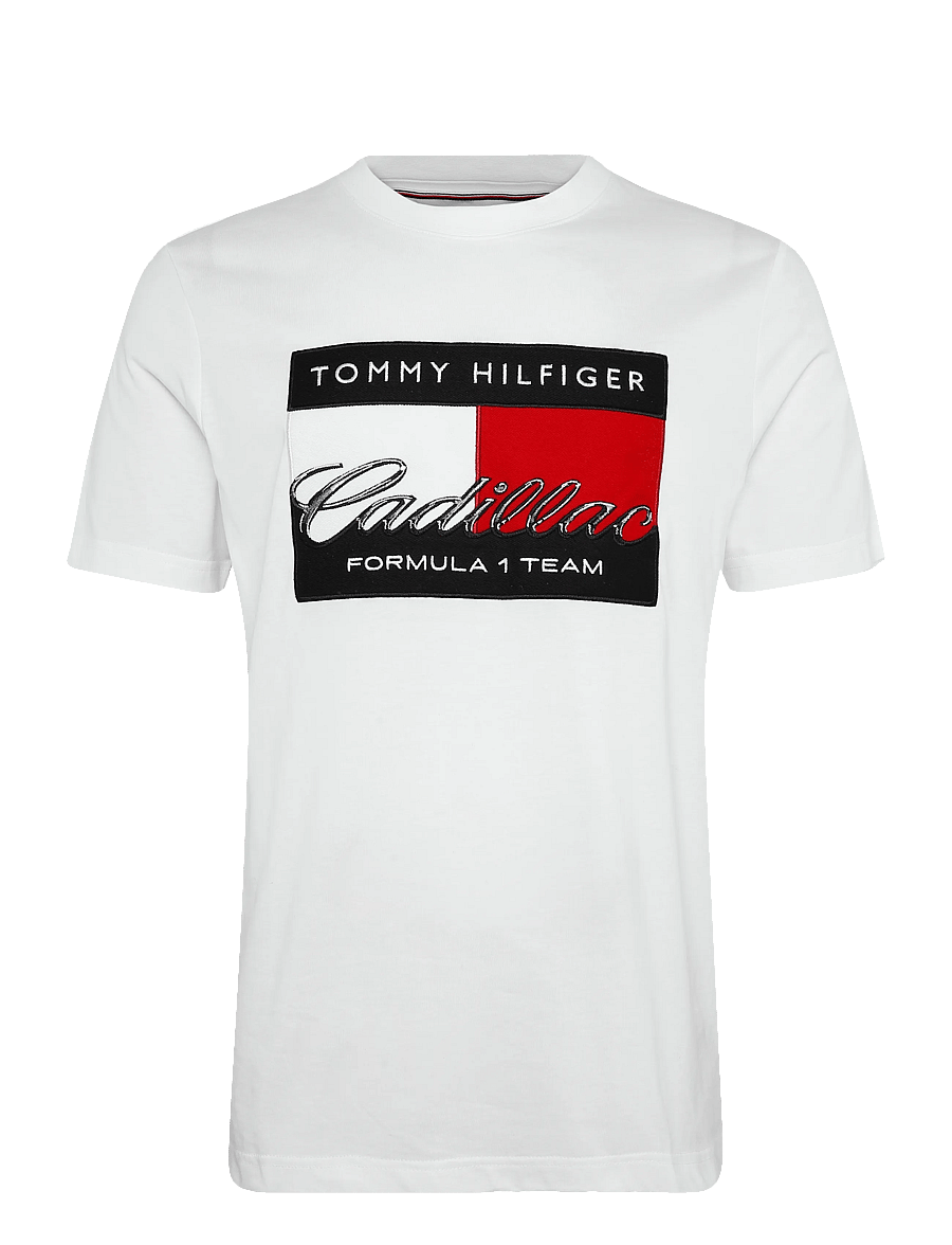 Tommy Hilfiger - TH X CF1 GRAPHIC FLAG TEE - kurzärmelige t-shirts - white - 1