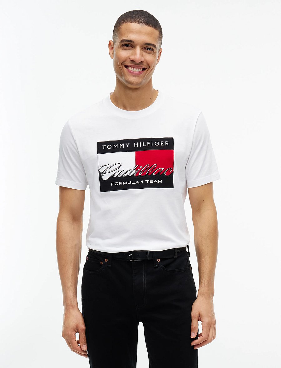 Tommy Hilfiger - TH X CF1 GRAPHIC FLAG TEE - kurzärmelige t-shirts - white - 4