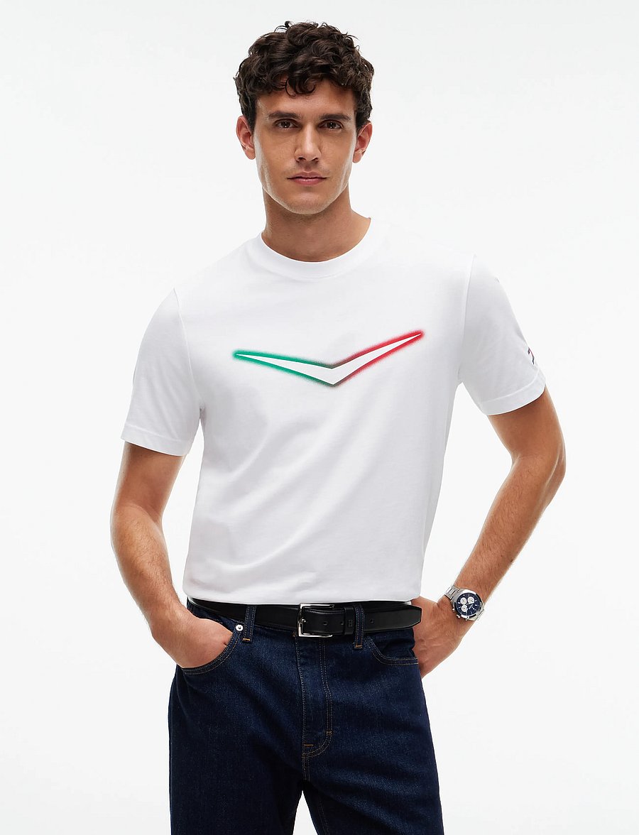 Tommy Hilfiger - TH X CF1 MEXICO TEE - kortärmade t-shirts - white - 0