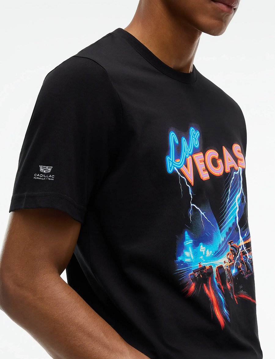 Tommy Hilfiger - TH X CF1 VEGAS GRAPHIC TEE - kurzärmelige t-shirts - black - 4