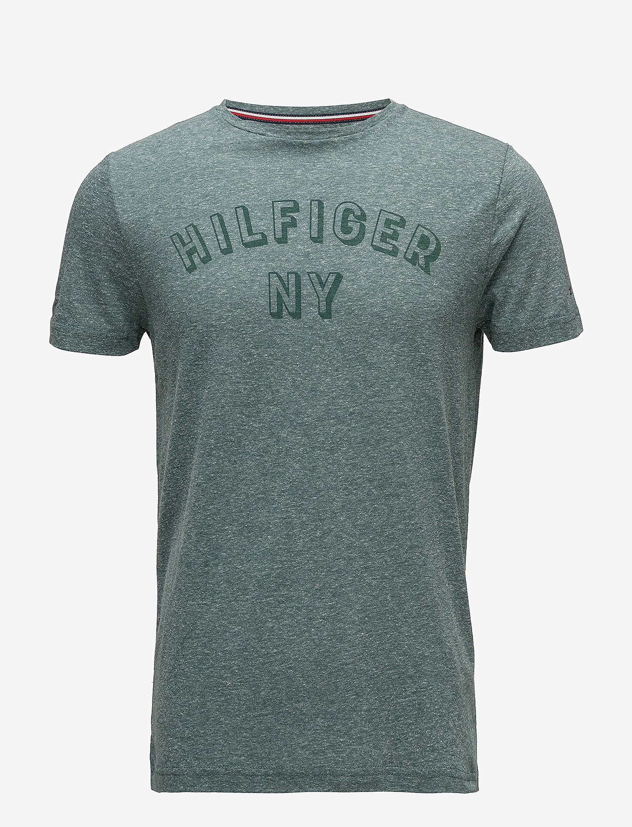 Tommy Hilfiger - HEATHER GRAPHIC TEE - forest biome heather - 0
