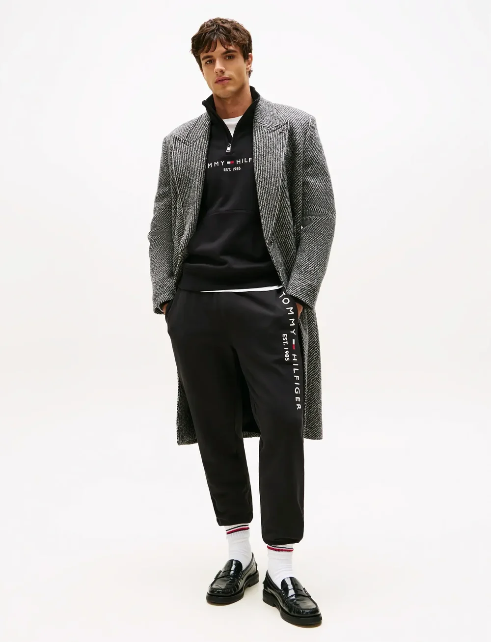 Tommy Hilfiger - TOMMY LOGO SWEATPANTS - nach anlass kaufen - black - 0