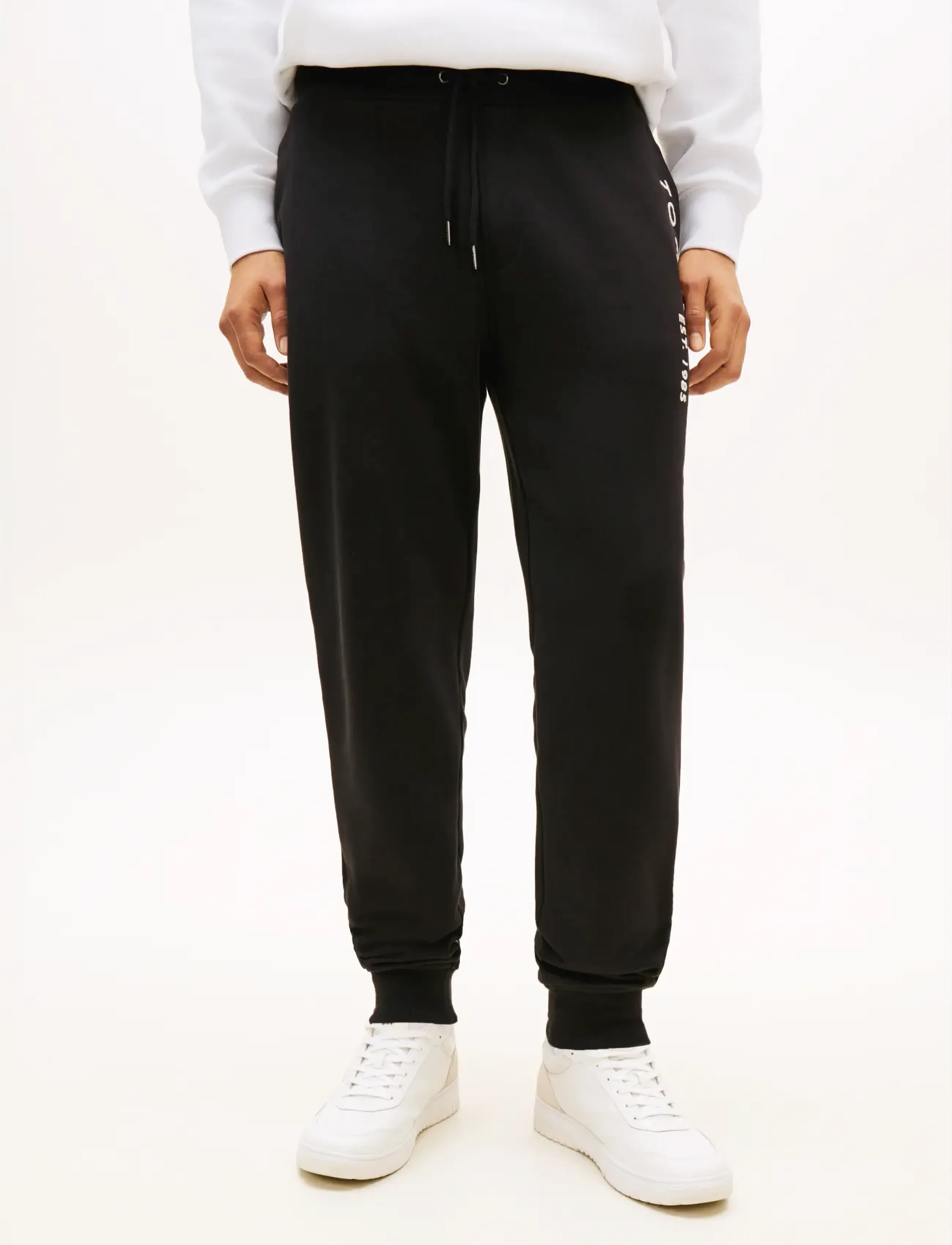 Tommy Hilfiger TOMMY LOGO SWEATPANTS - Tommy Hilfiger - BLACK / black