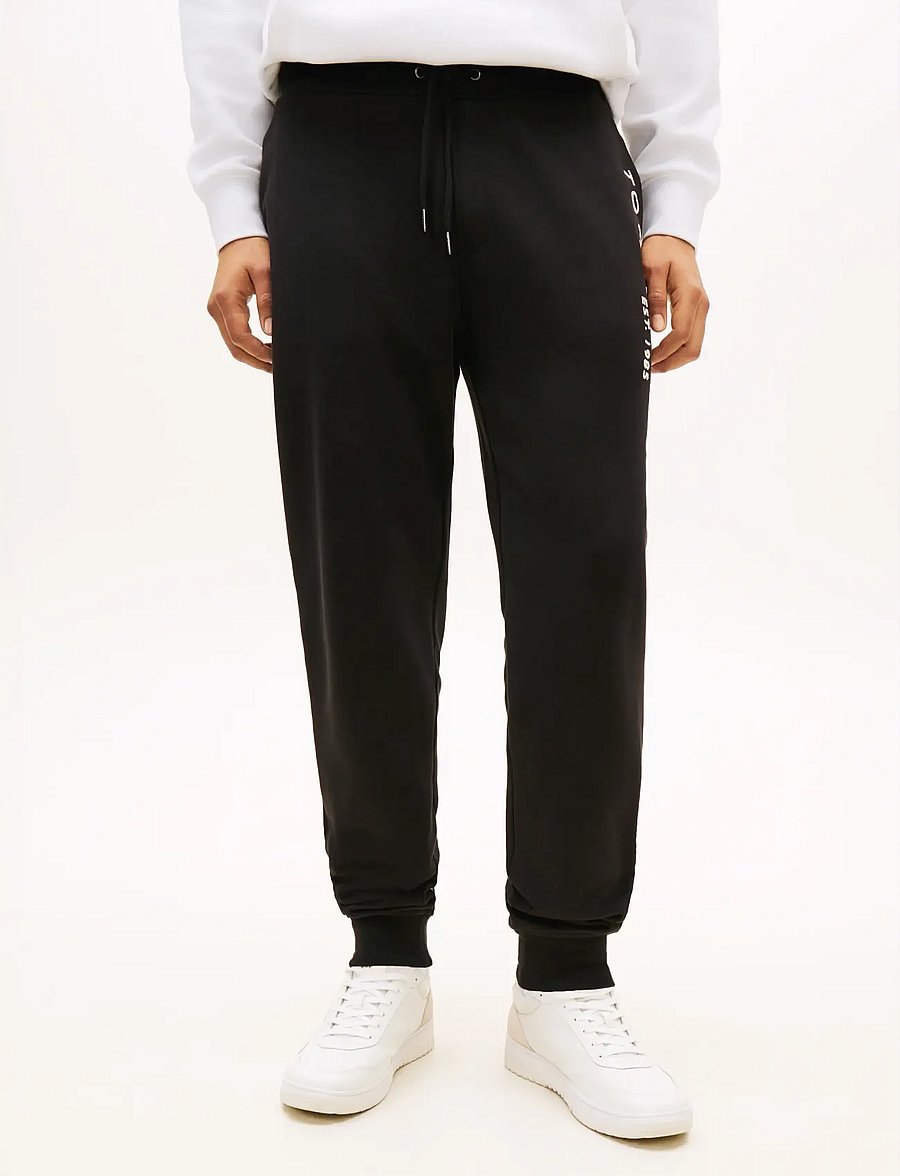 Tommy Hilfiger - TOMMY LOGO SWEATPANTS - nach anlass kaufen - black - 0