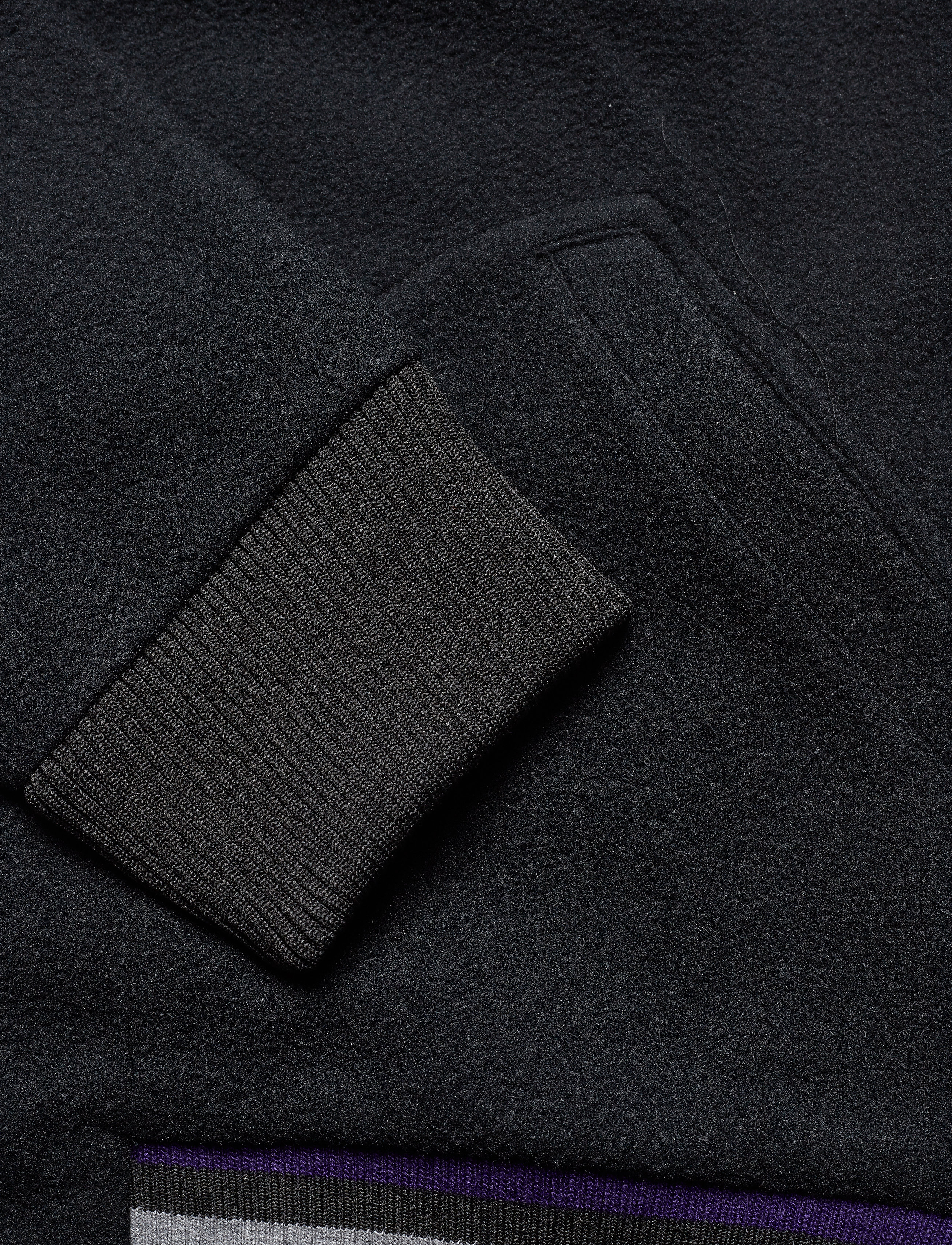 Tommy Hilfiger - FELTED FLEECE BOMBER - jet black - 5