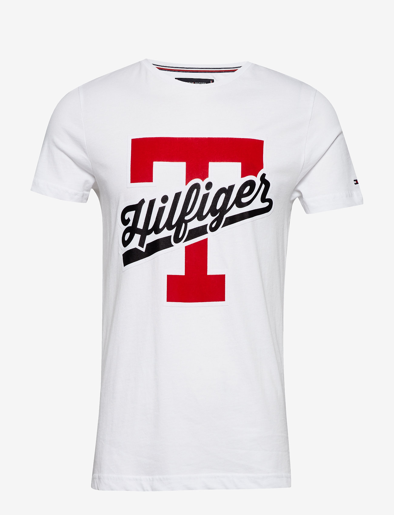 Tommy Hilfiger - T-SCRIPT LOGO TEE, 1 - bright white - 0