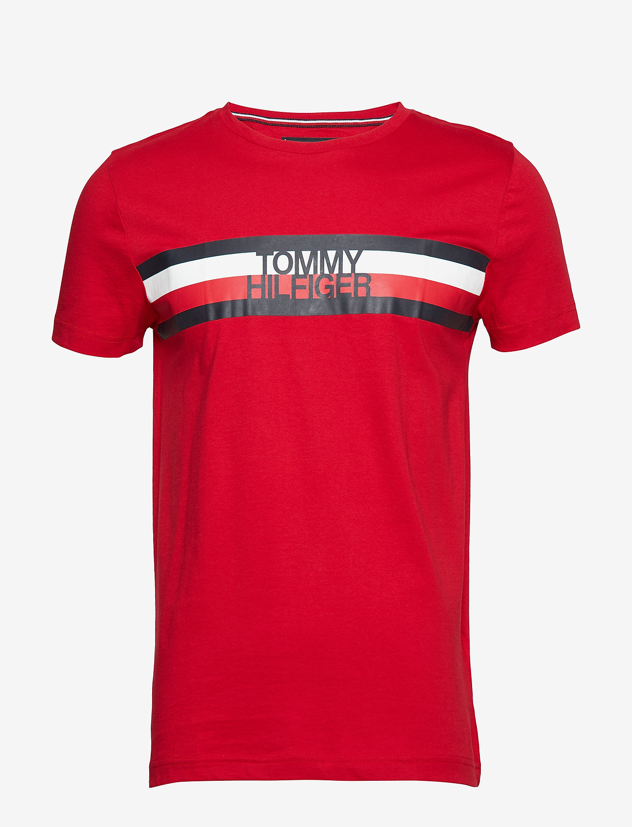 Tommy Hilfiger - TOMMY LOGO TEE - haute red - 0