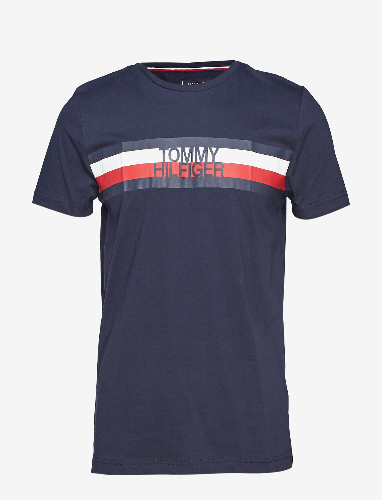 Tommy Hilfiger - TOMMY LOGO TEE - sky captain - 0