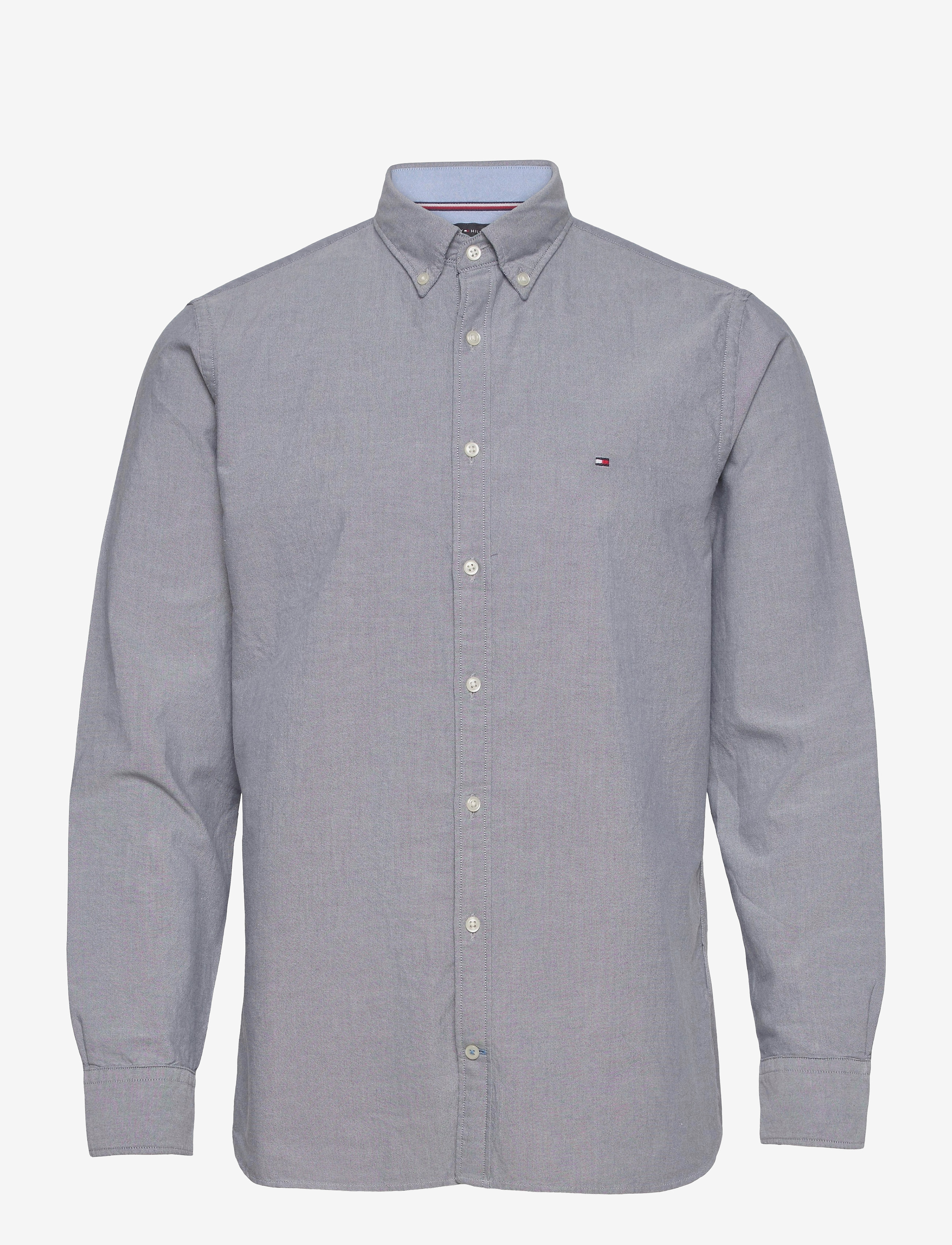 Tommy Hilfiger - SANDWASHED OXFORD SHIRT - black iris - 0