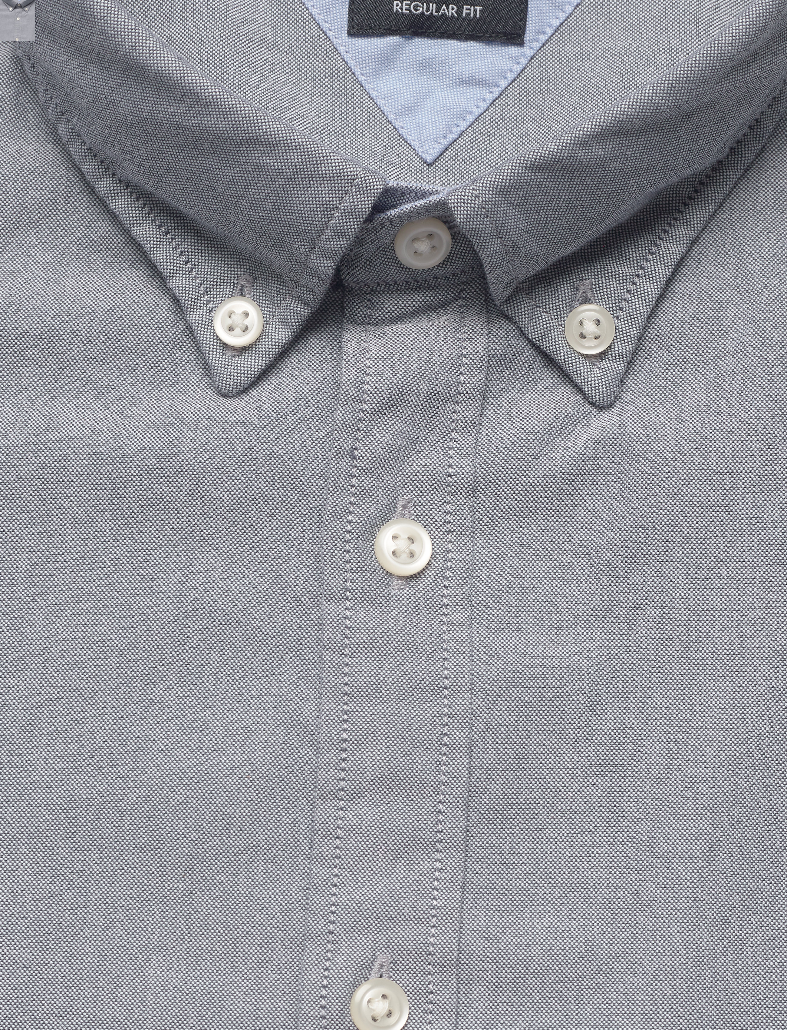 Tommy Hilfiger - SANDWASHED OXFORD SHIRT - black iris - 2