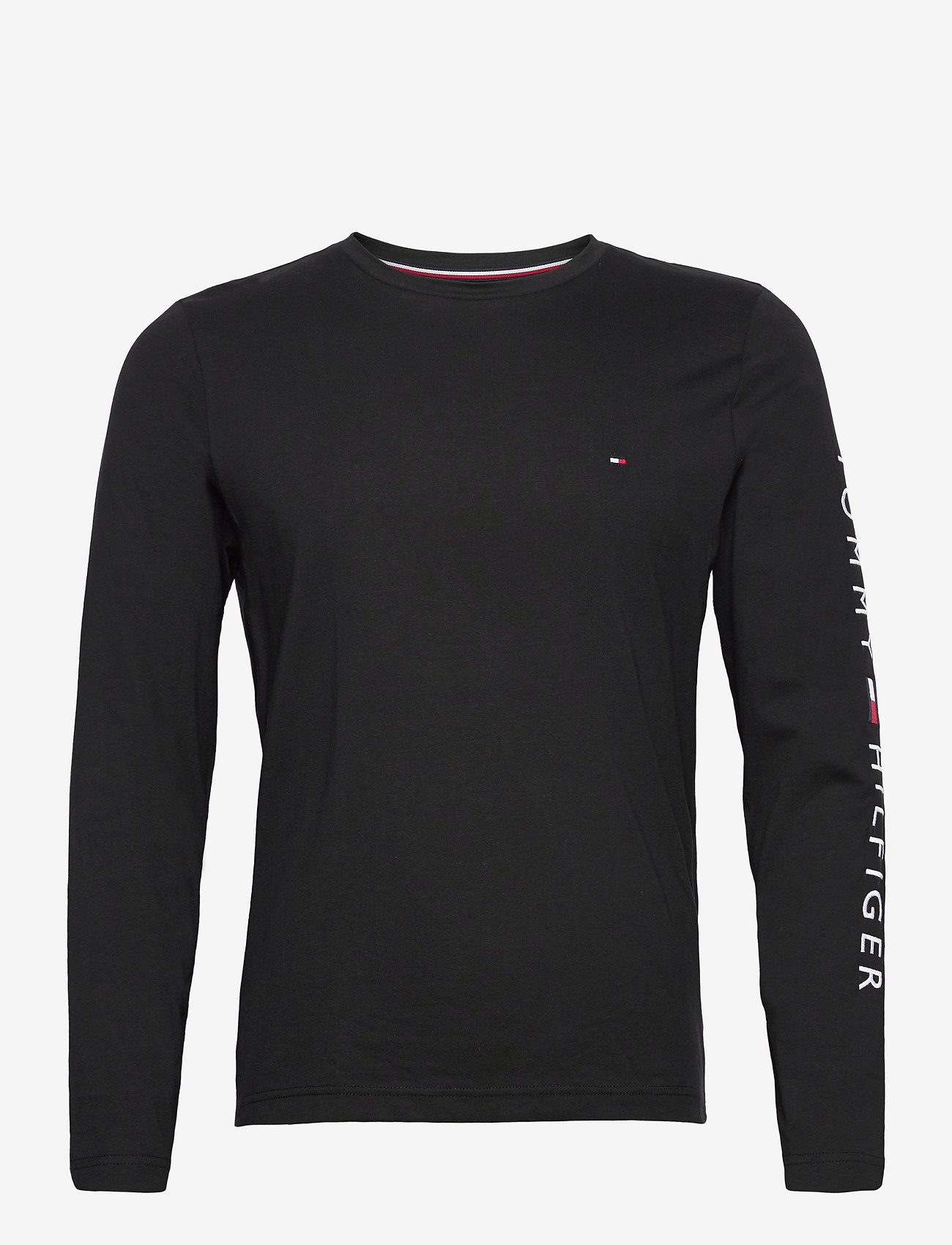 Tommy Hilfiger - TOMMY LOGO LONG SLEEVE TEE - perus t-paidat - black - 0
