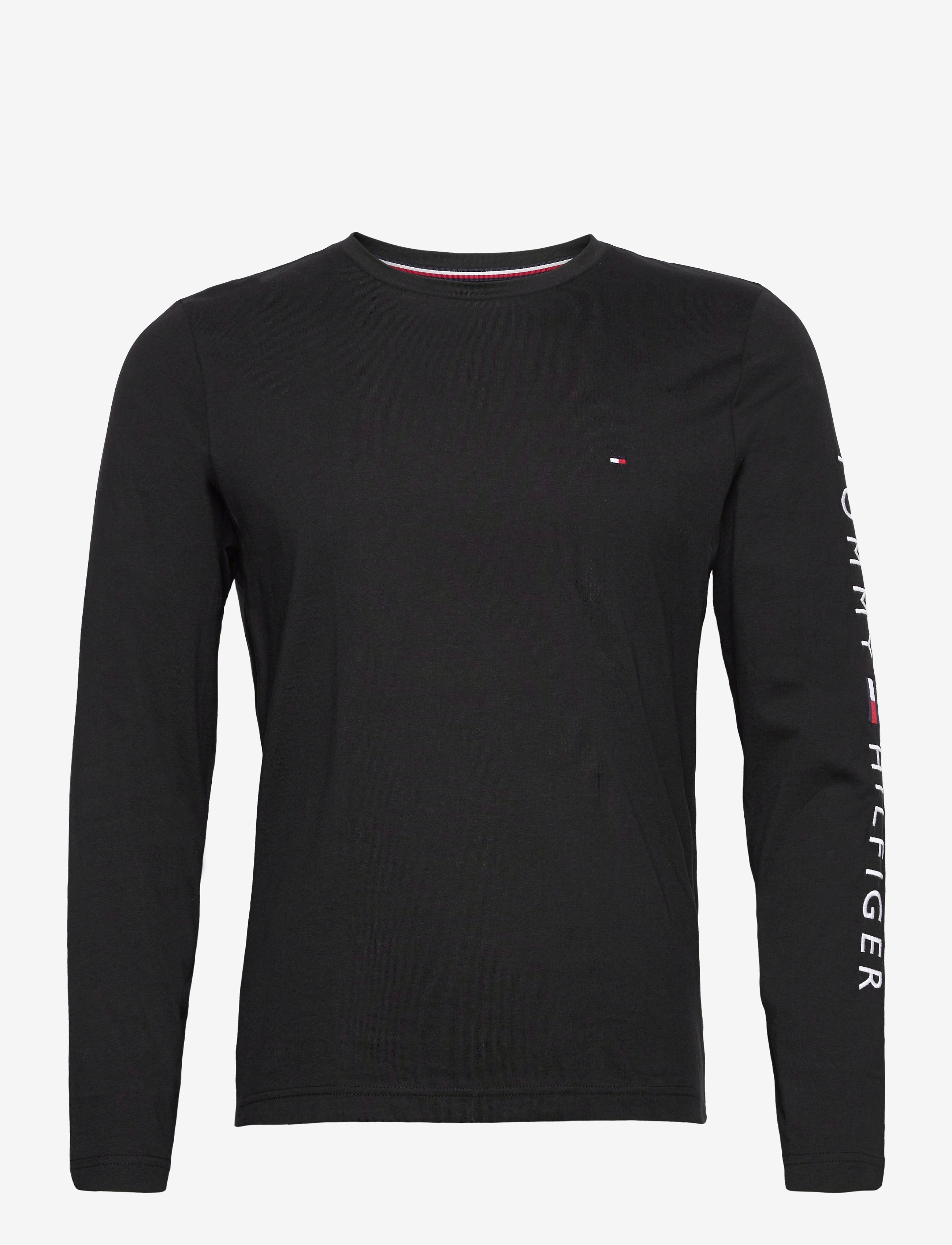Tommy Hilfiger TOMMY LOGO LONG SLEEVE TEE - Tommy Hilfiger - BLACK / black