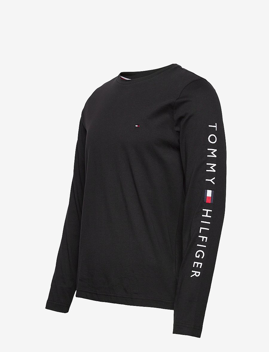 Tommy Hilfiger - TOMMY LOGO LONG SLEEVE TEE - langermabolir - black - 2