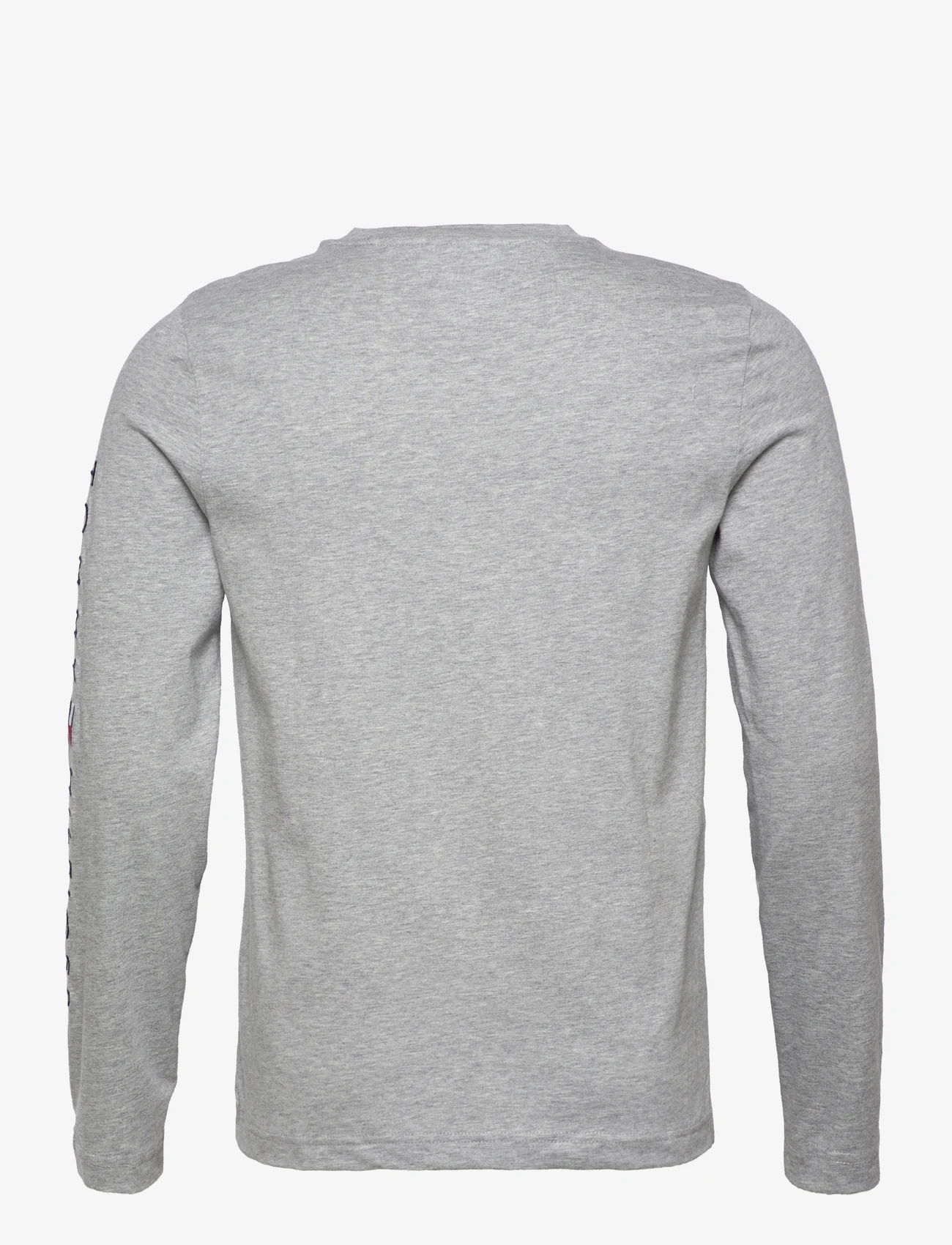 Tommy Hilfiger - TOMMY LOGO LONG SLEEVE TEE - perus t-paidat - light grey heather - 1