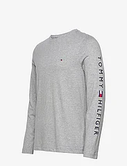 Tommy Hilfiger - TOMMY LOGO LONG SLEEVE TEE - perus t-paidat - light grey heather - 2