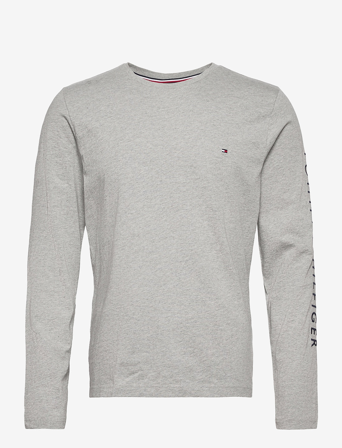 Tommy Hilfiger - TOMMY LOGO LONG SLEEVE TEE - t-shirts à manches longues - medium grey heather - 0