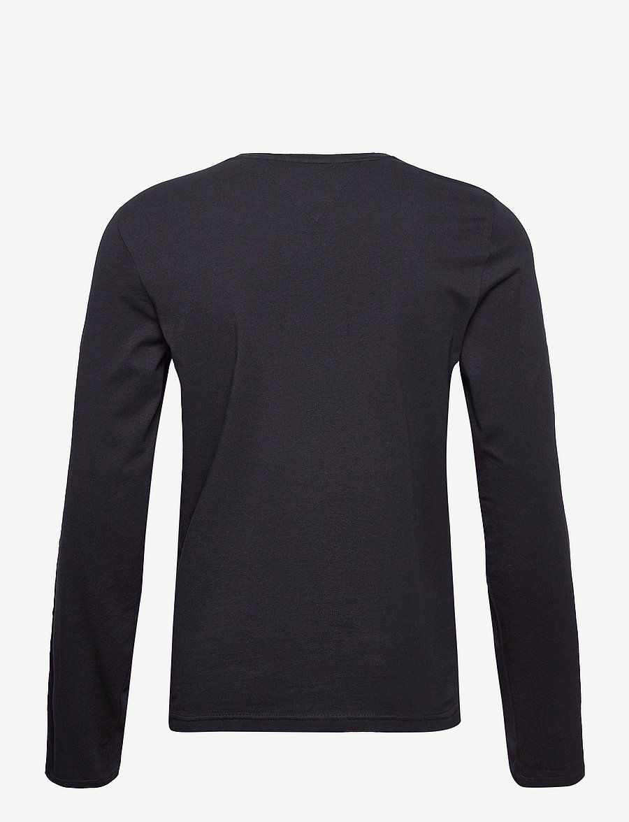 Tommy Hilfiger - TOMMY LOGO LONG SLEEVE TEE - t-shirts à manches longues - navy blue - 2
