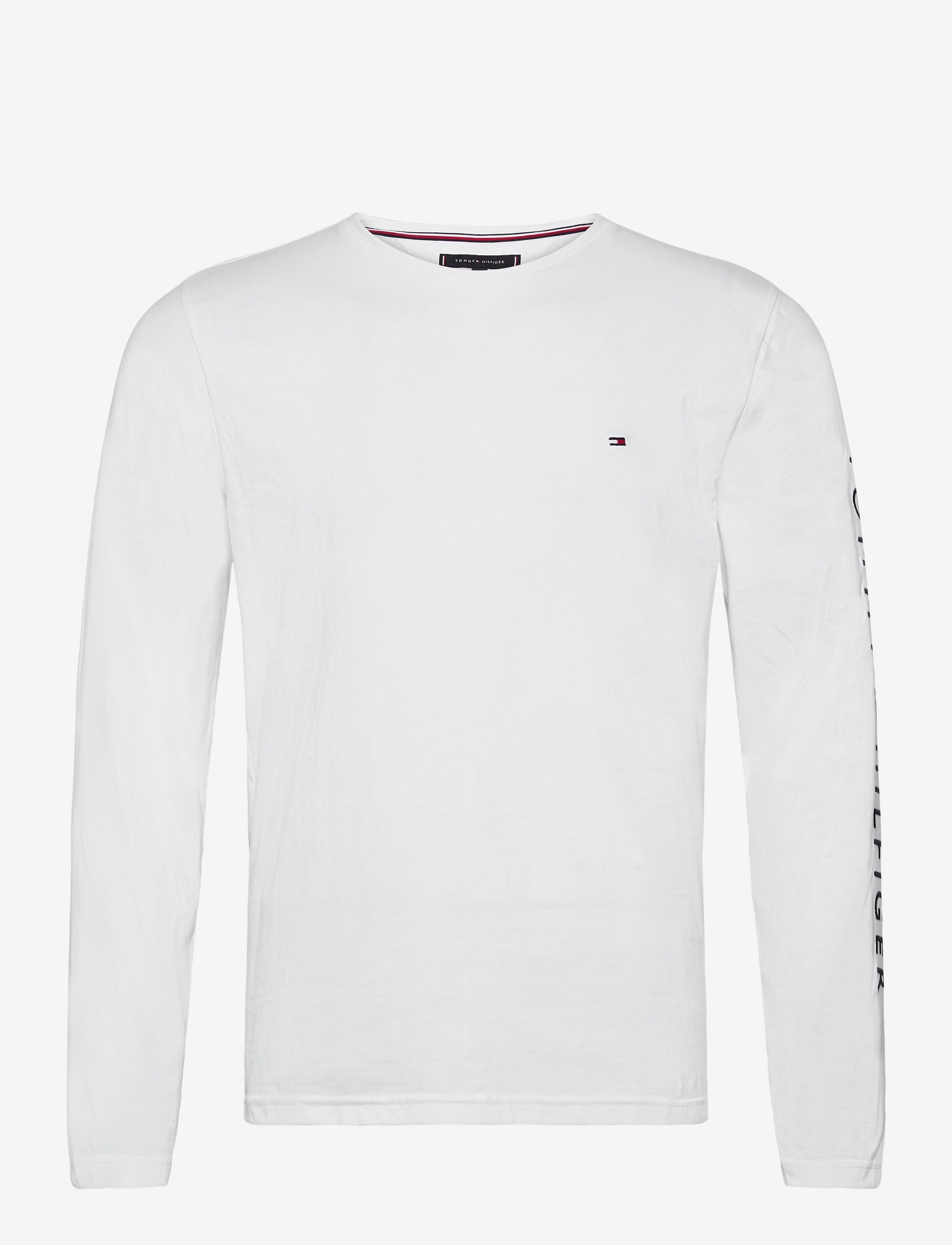 TOMMY HILFIGER Tommy Logo Lange Ärmel Tee Weiß - M - Herren