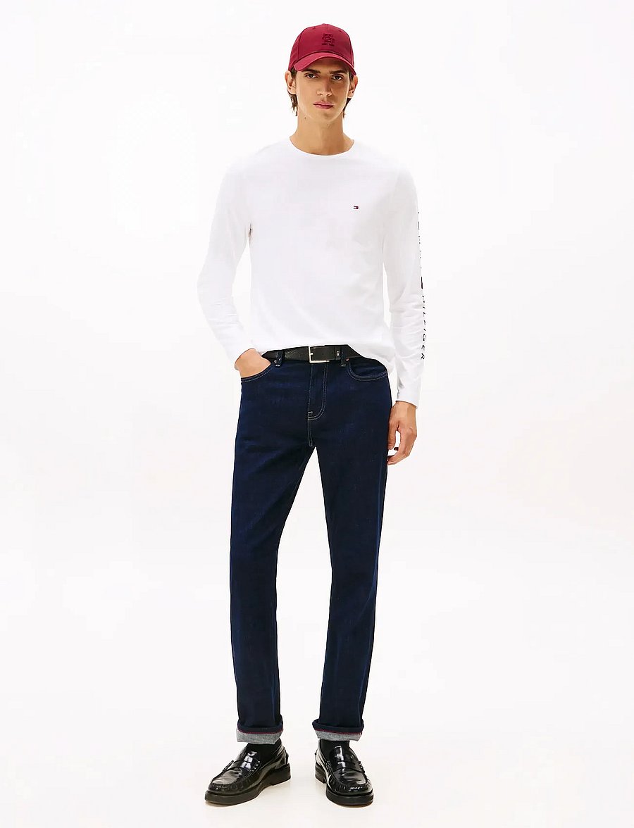 Tommy Hilfiger - TOMMY LOGO LONG SLEEVE TEE - langärmelige t-shirts - white - 4