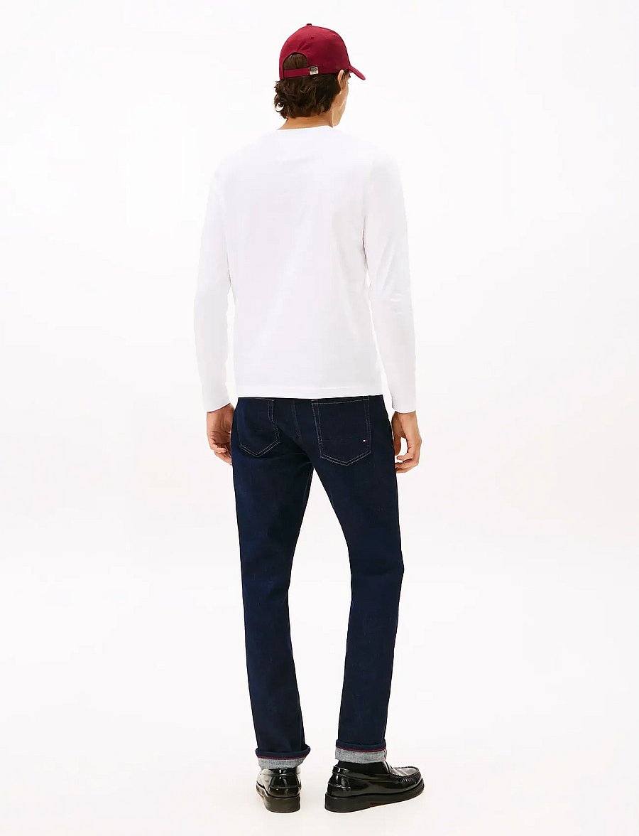 Tommy Hilfiger - TOMMY LOGO LONG SLEEVE TEE - langärmelige t-shirts - white - 5