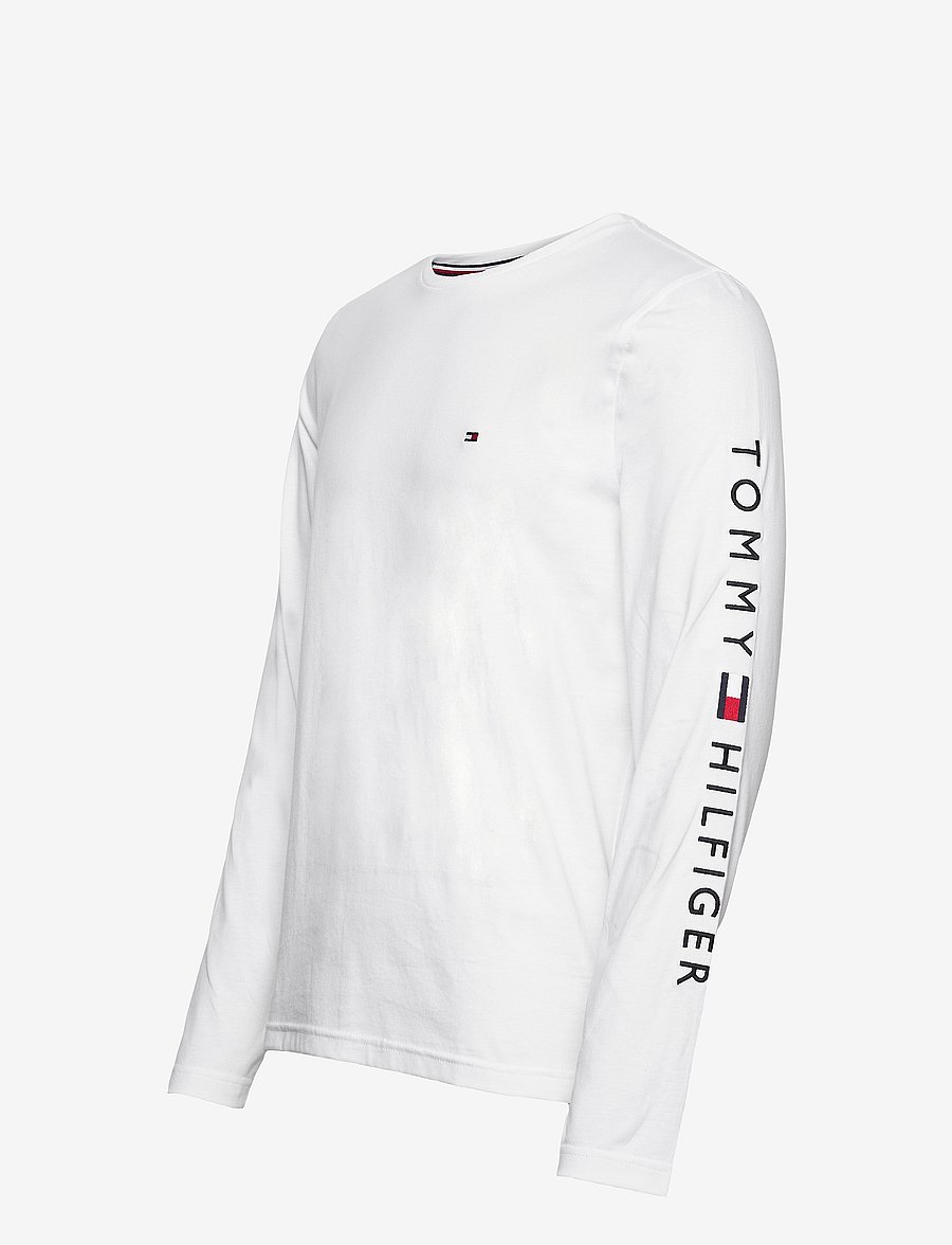 Tommy Hilfiger - TOMMY LOGO LONG SLEEVE TEE - langärmelige t-shirts - white - 3
