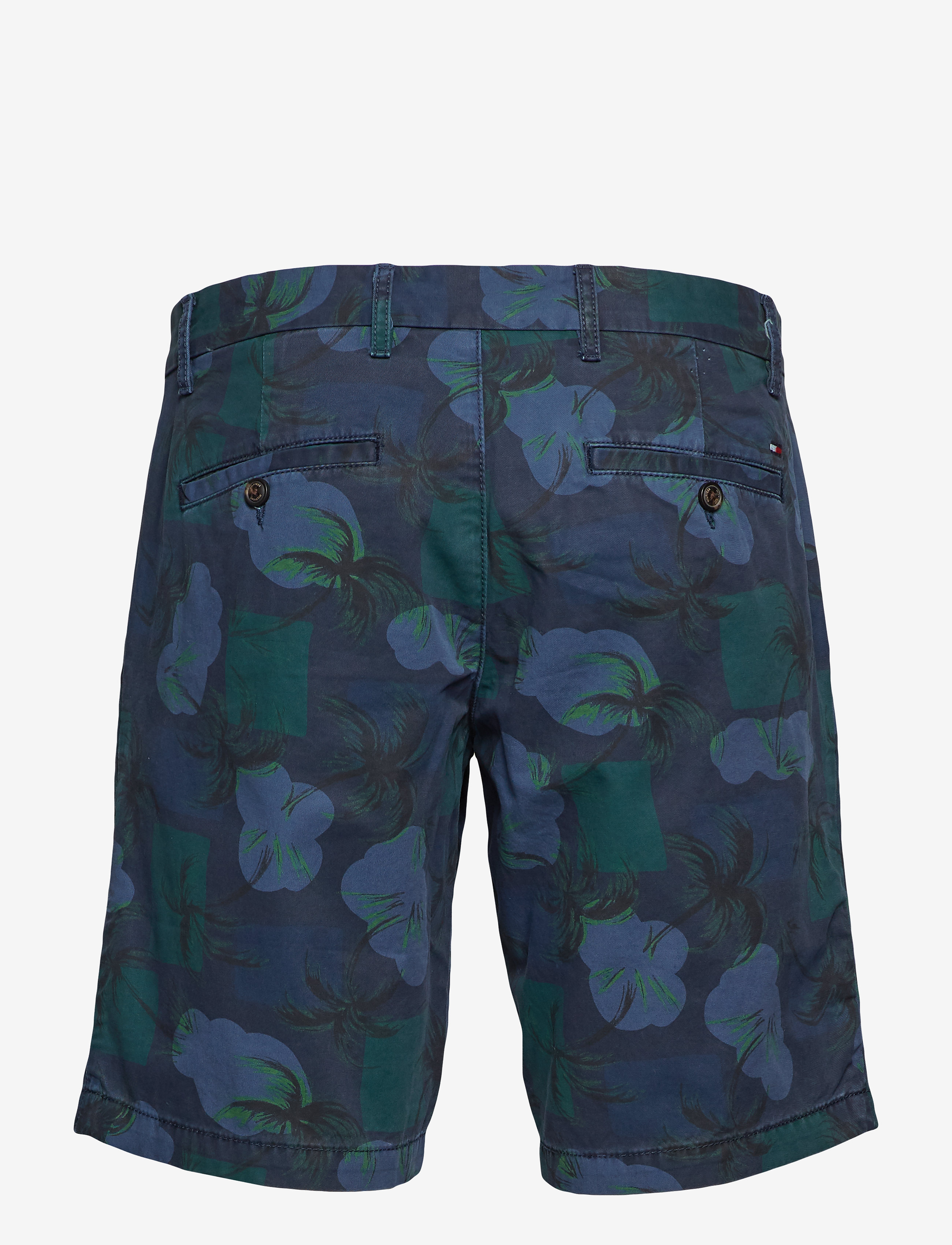 Tommy Hilfiger - BROOKLYN SHORT LT TWL PALM PRINT - night sky - 1