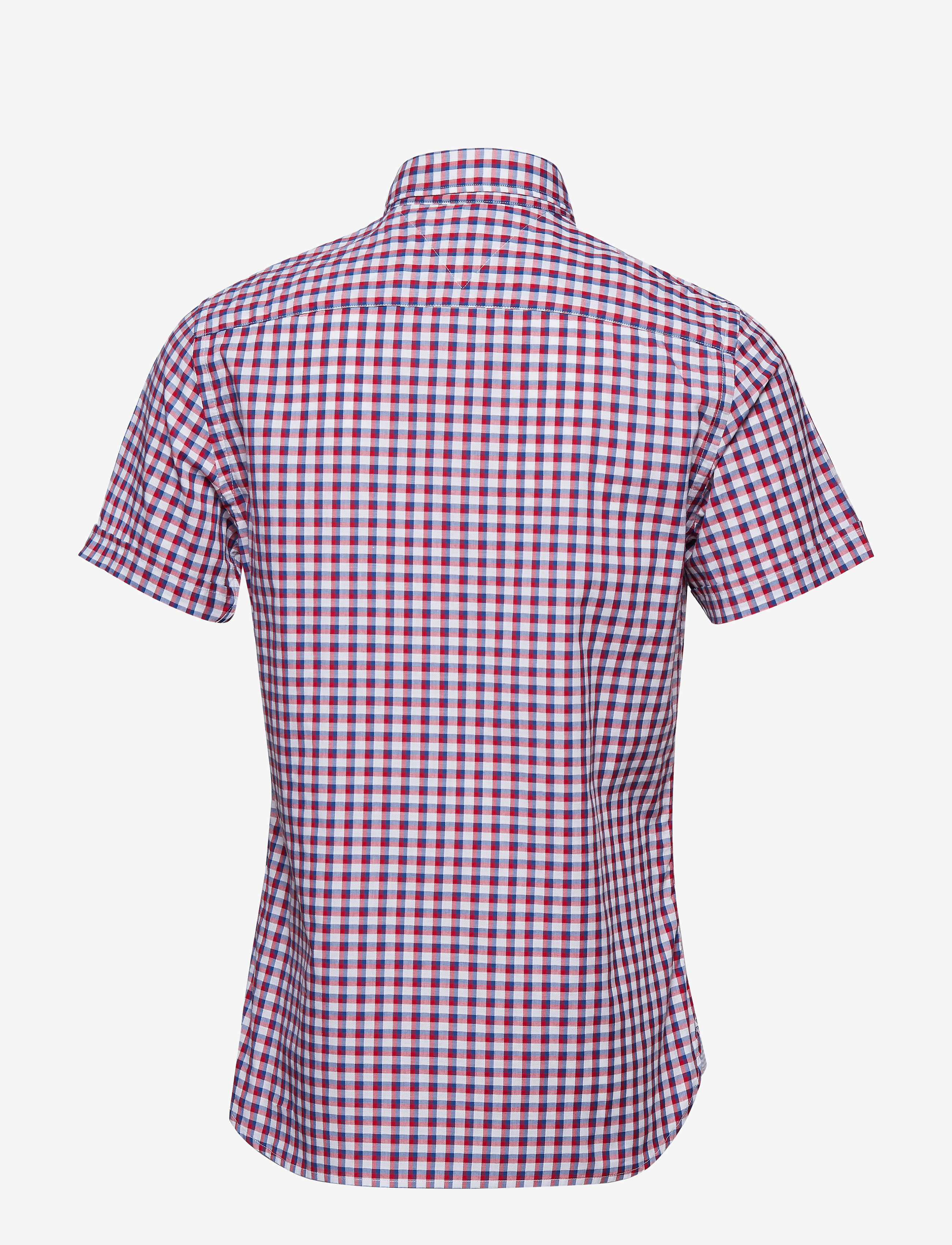 Tommy Hilfiger - WCC SLIM DOBBY CHECK SHIRT S/S - haute red / multi - 1