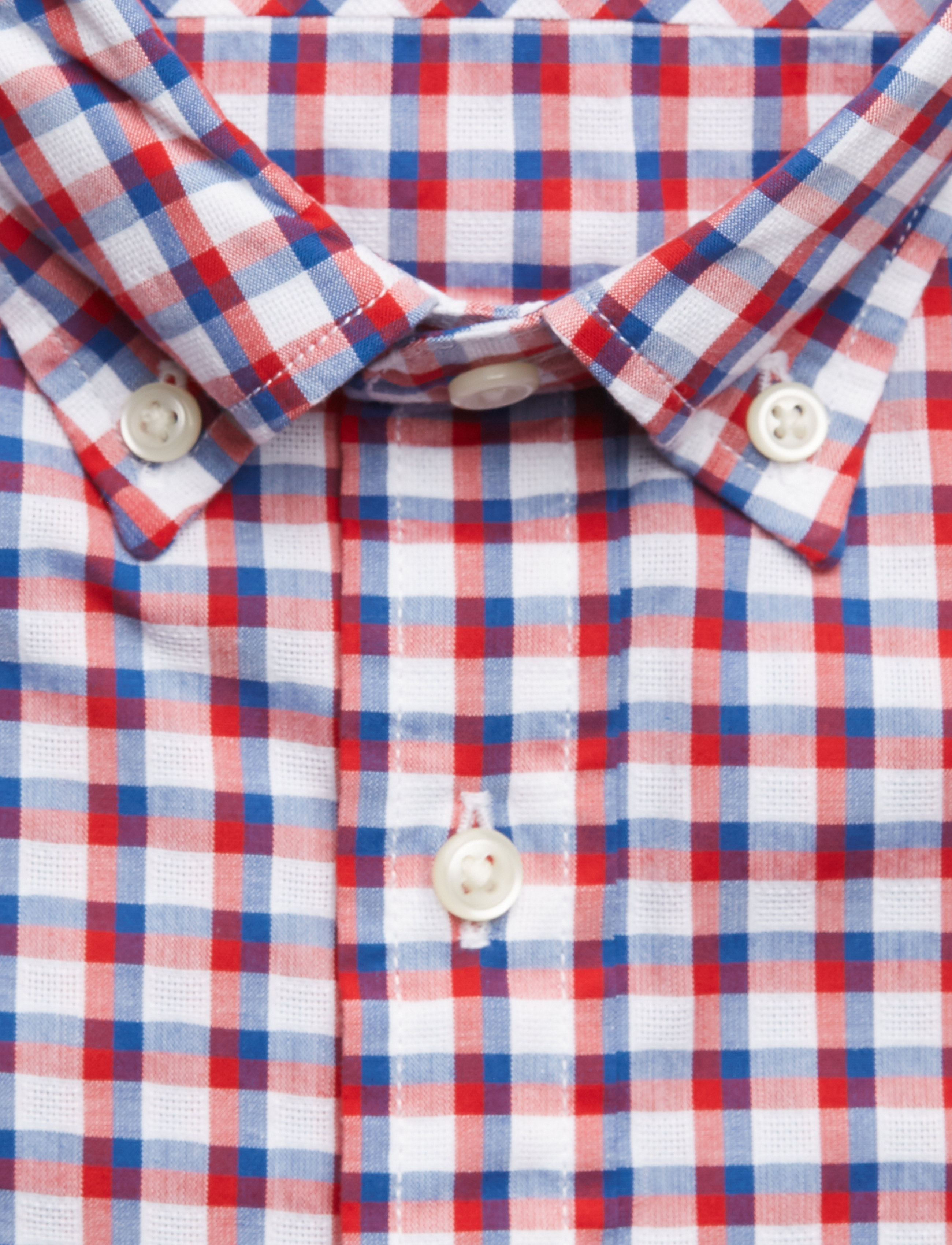 Tommy Hilfiger - WCC SLIM DOBBY CHECK SHIRT S/S - haute red / multi - 2