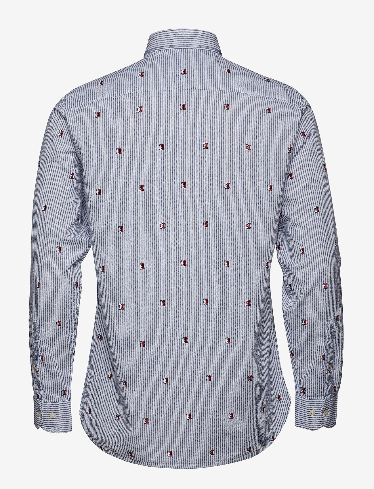 Tommy Hilfiger - SEERSUCKER EMBROIDERY SHIRT - blue quartz / multi - 1