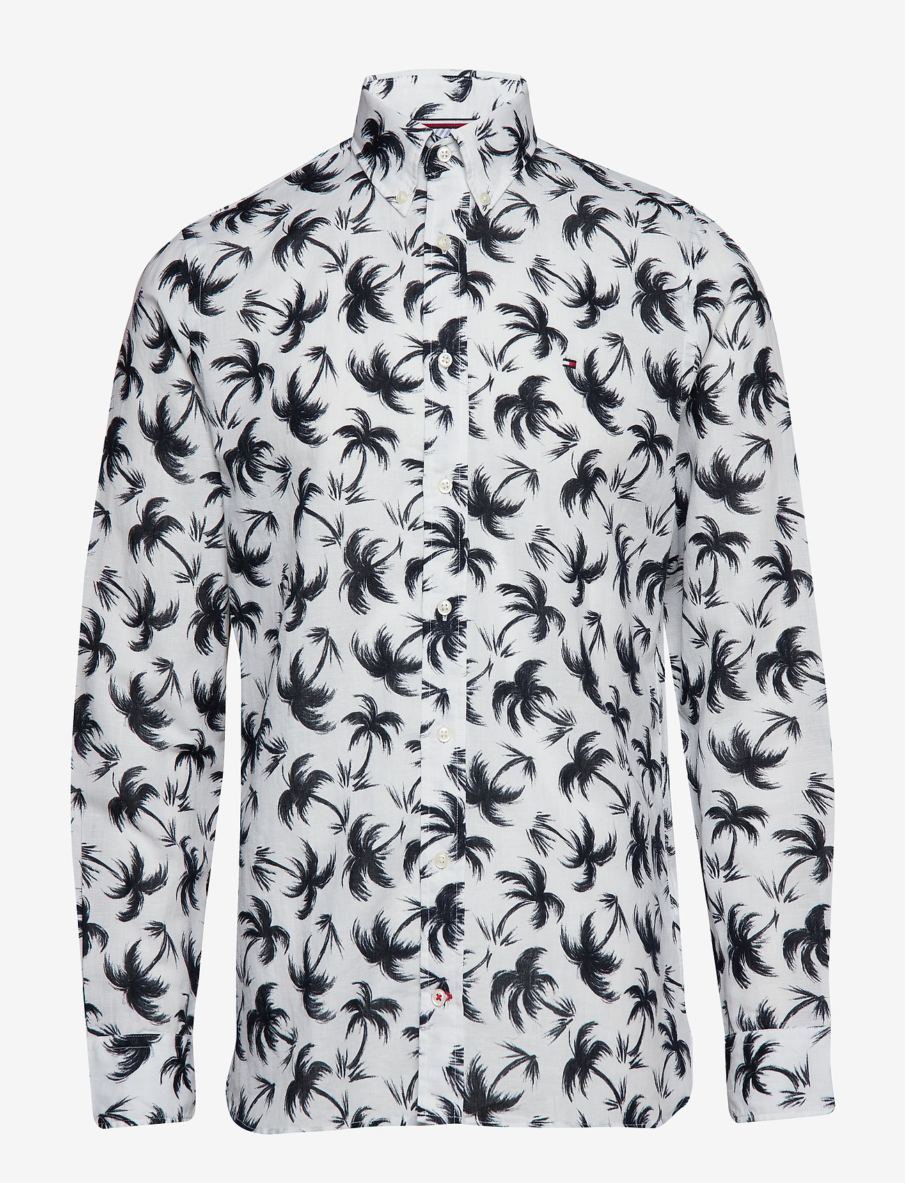 Tommy Hilfiger - WCC PALMTREE PRINT SHIRT - bright white / navy blazer - 0