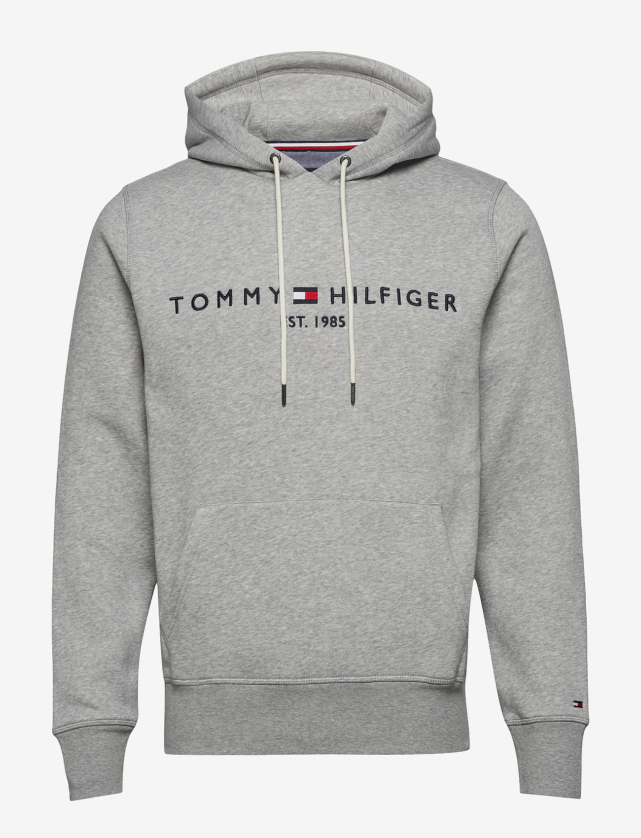 Tommy Hilfiger - CORE TOMMY LOGO HOODY - hoodies - cloud htr - 1