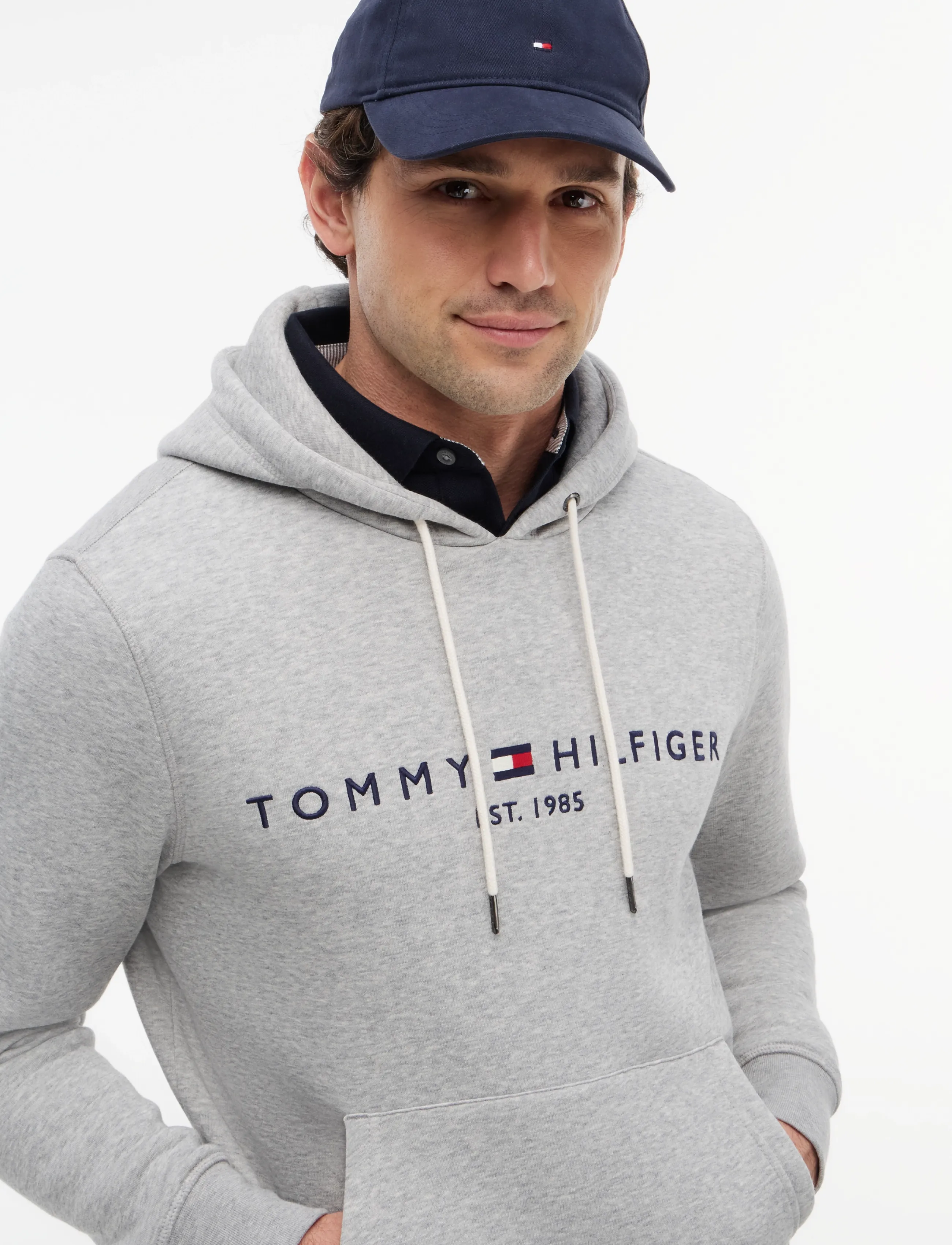 Tommy Hilfiger - CORE TOMMY LOGO HOODY - kapuutsiga dressipluusid - cloud htr - 3