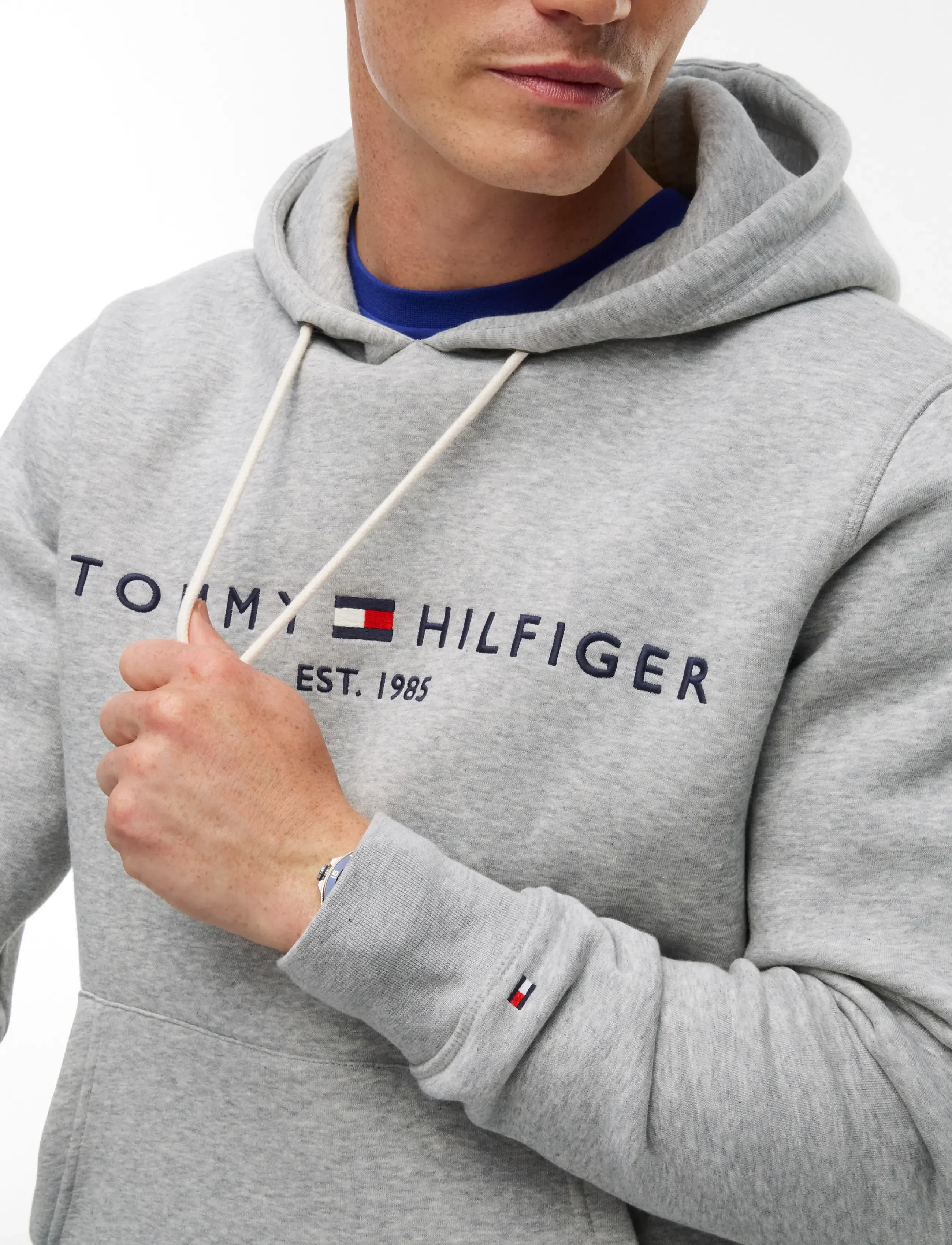 Tommy Hilfiger - CORE TOMMY LOGO HOODY - hættetrøjer - cloud htr - 3