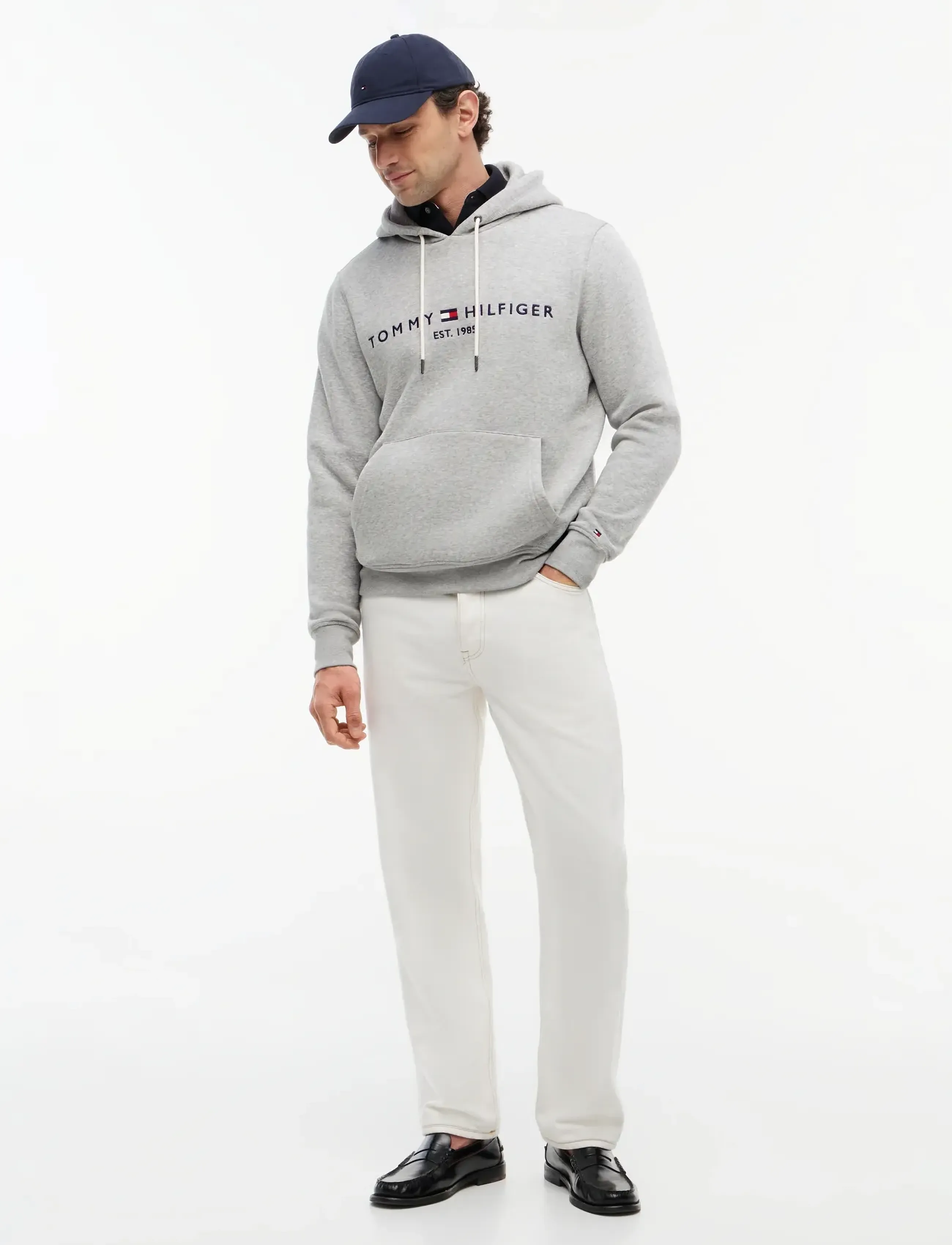 Tommy Hilfiger - TOMMY LOGO HOODY - hættetrøjer - cloud htr - 5