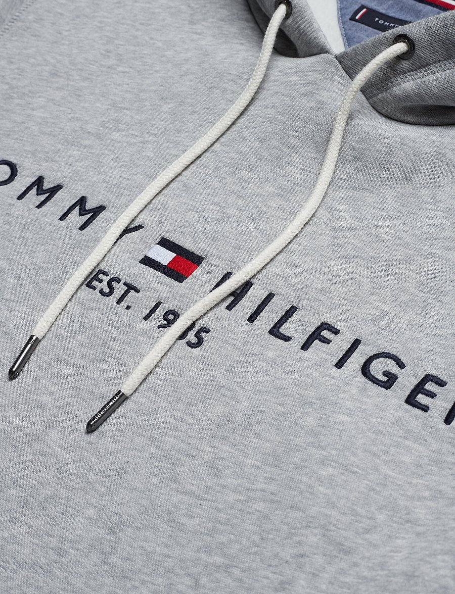 Tommy Hilfiger - TOMMY LOGO HOODY - kapuzenpullover - cloud htr - 5