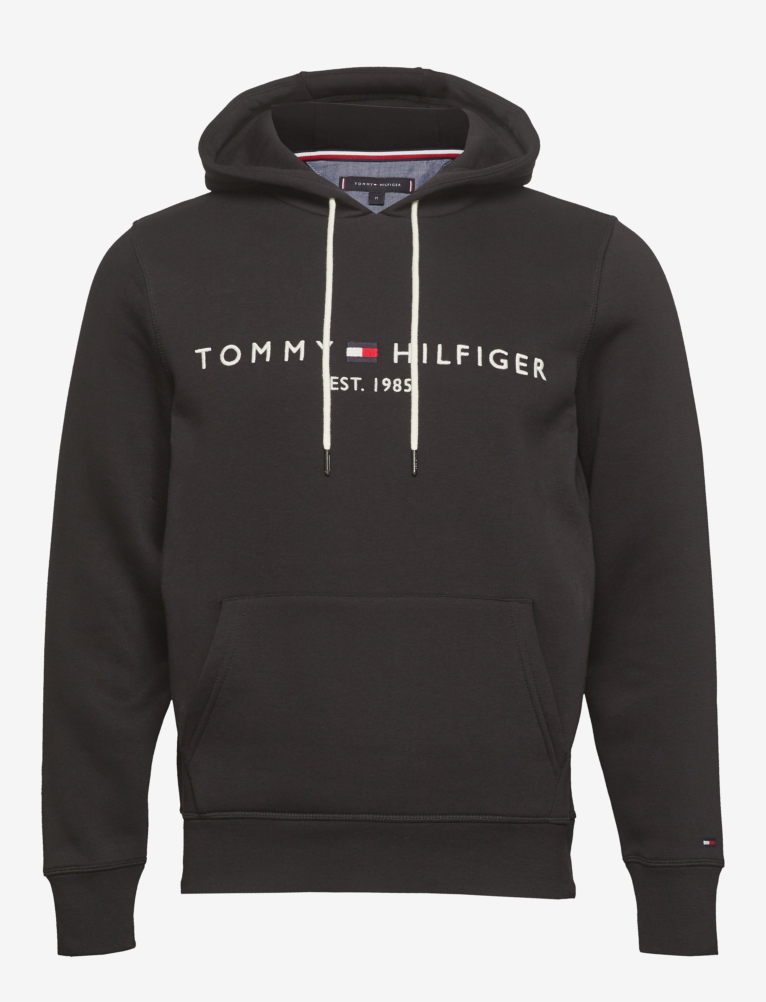 Tommy Hilfiger CORE TOMMY LOGO HOODY - Hættetrøjer - JET BLACK / black