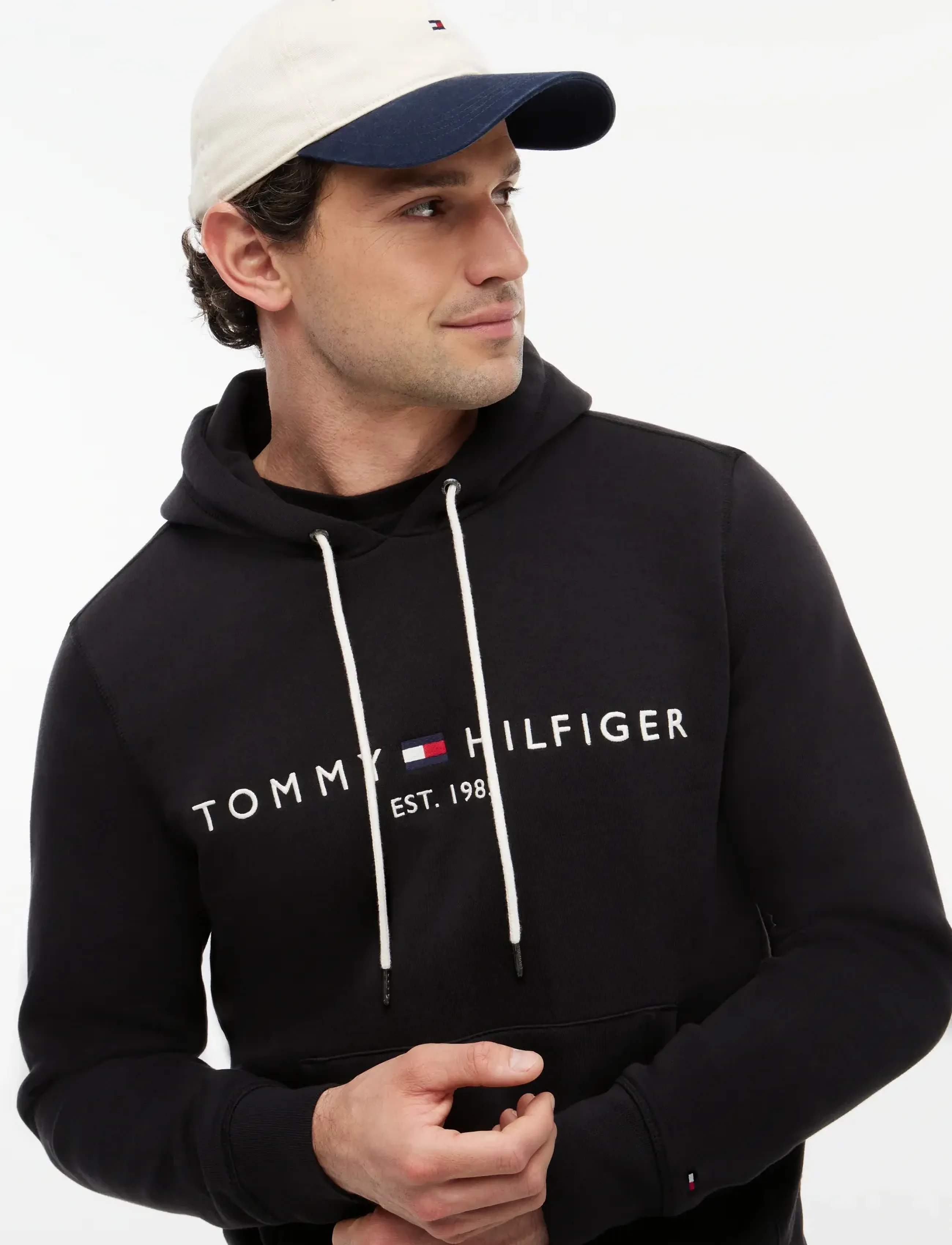 Tommy Hilfiger - TOMMY LOGO HOODY - hættetrøjer - jet black - 4
