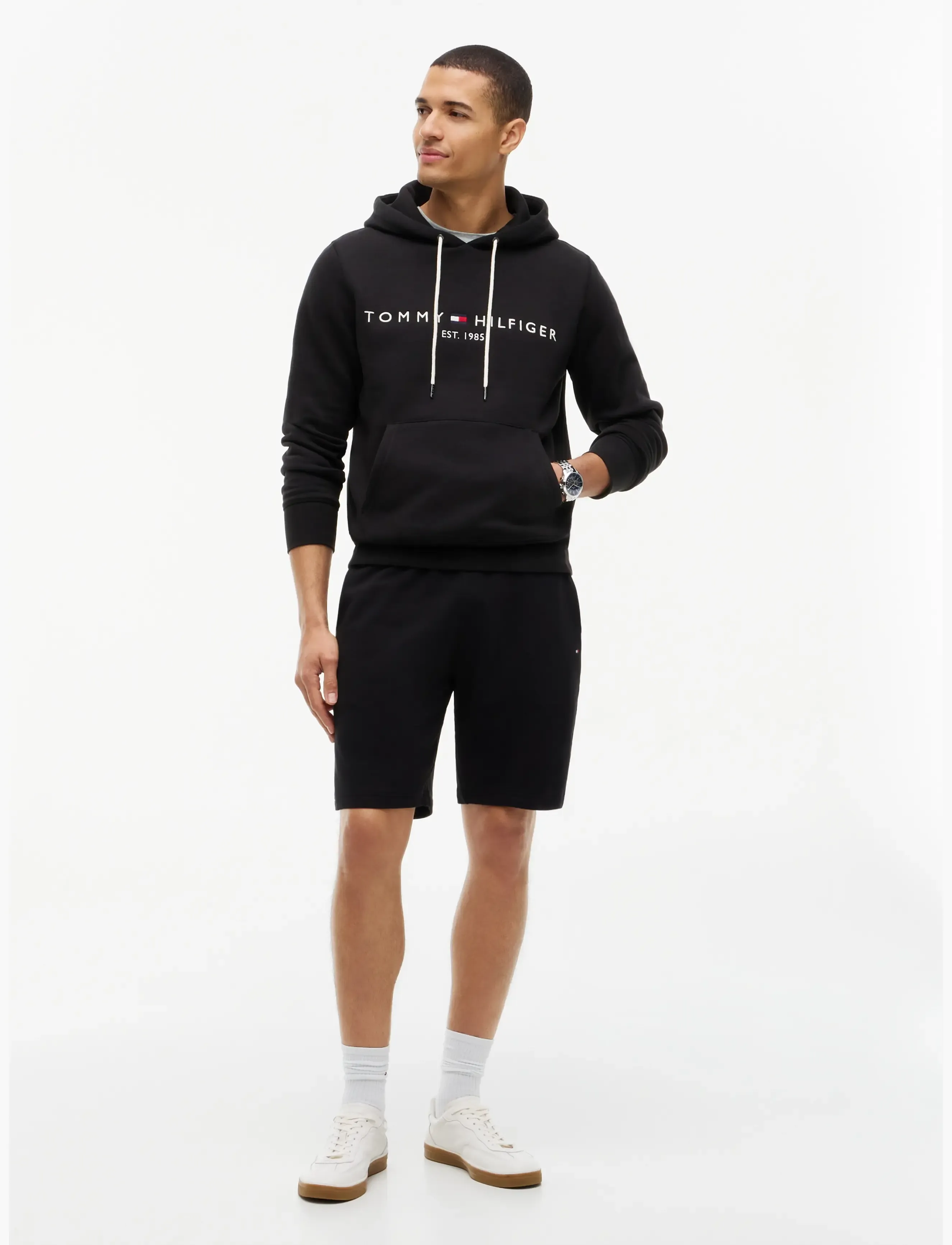 Tommy Hilfiger - CORE TOMMY LOGO HOODY - hoodies - jet black - 5