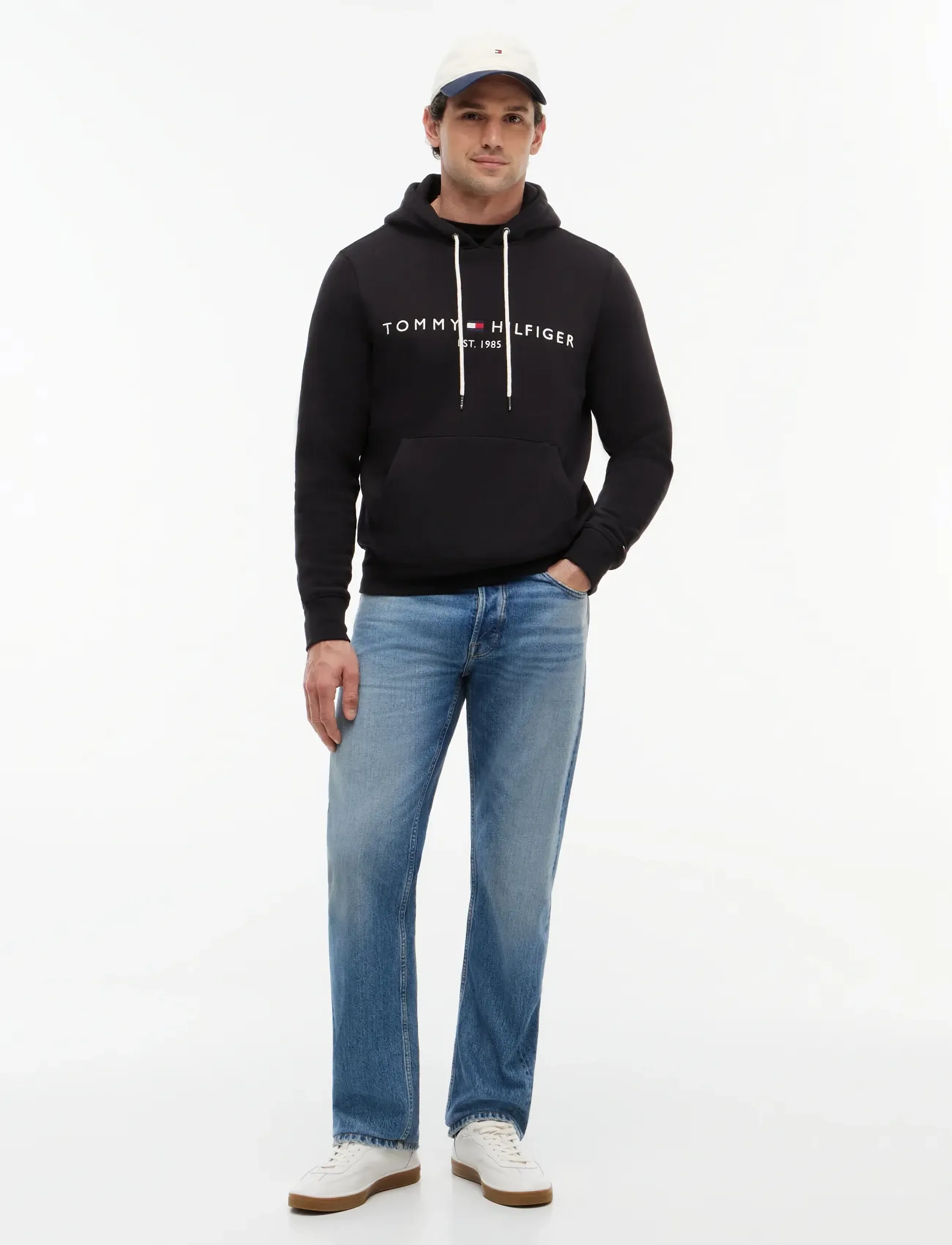 Tommy Hilfiger - TOMMY LOGO HOODY - hættetrøjer - jet black - 5