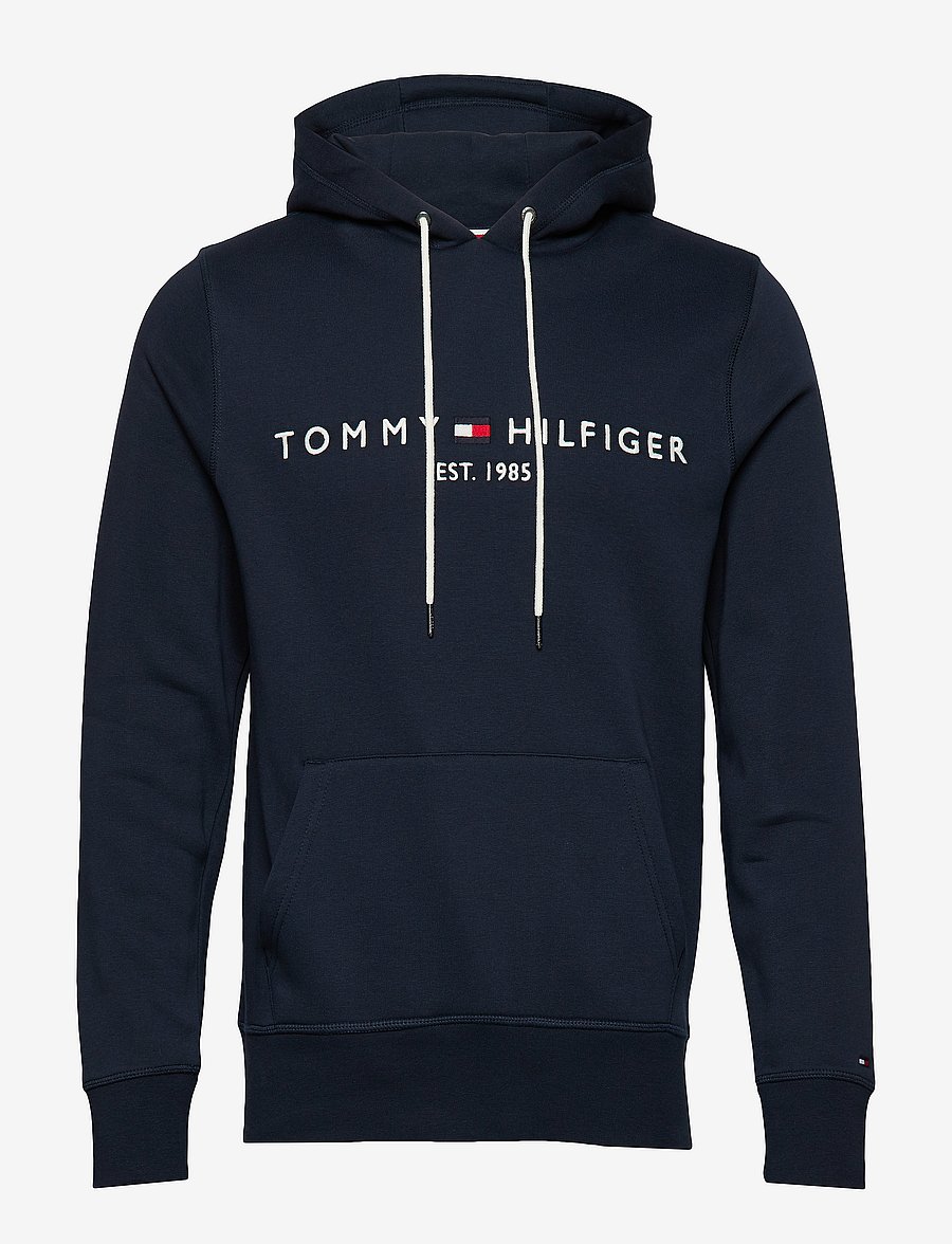 Tommy Hilfiger - CORE TOMMY LOGO HOODY - kapuzenpullover - sky captain - 1