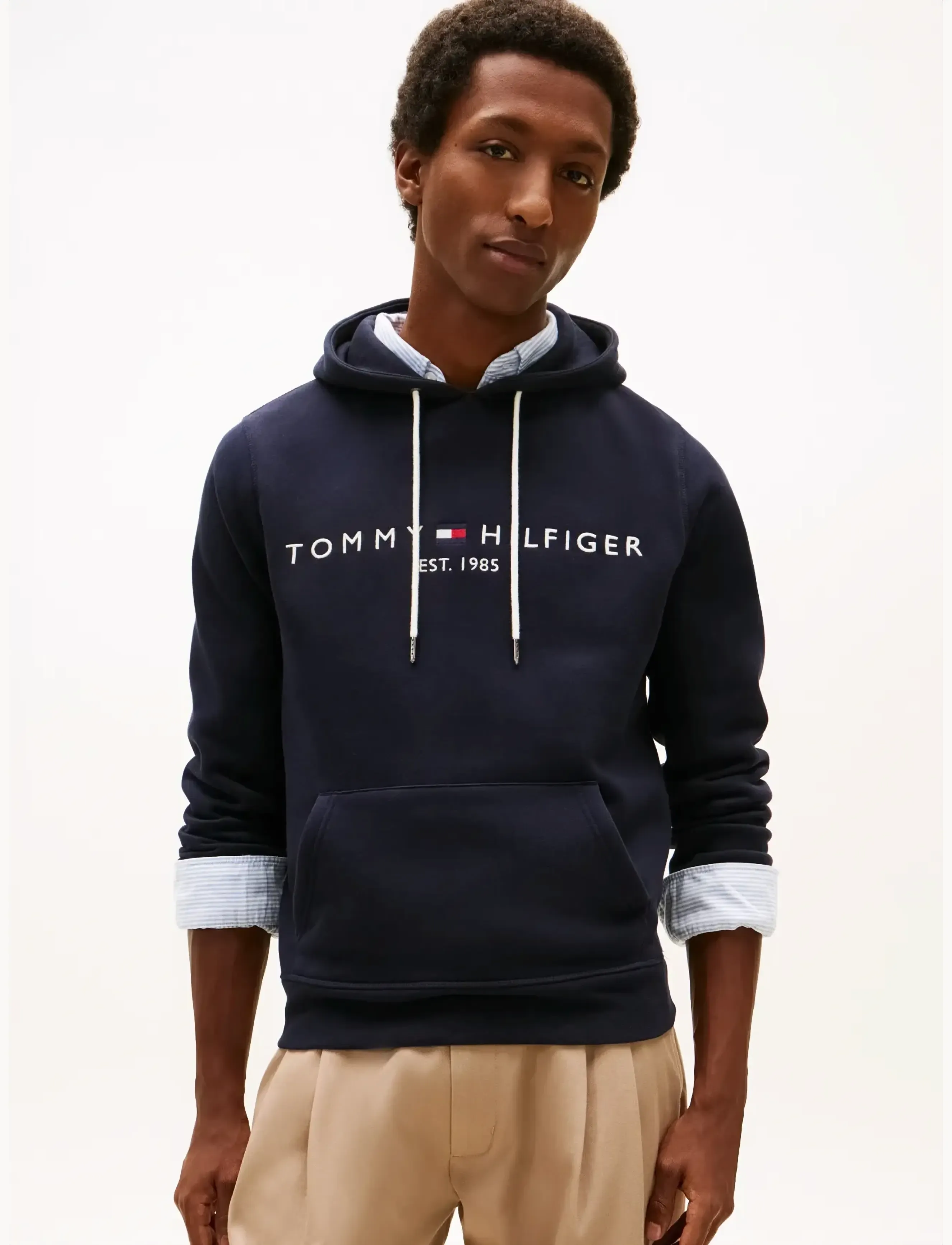 CORE TOMMY LOGO HOODY - SKY CAPTAIN