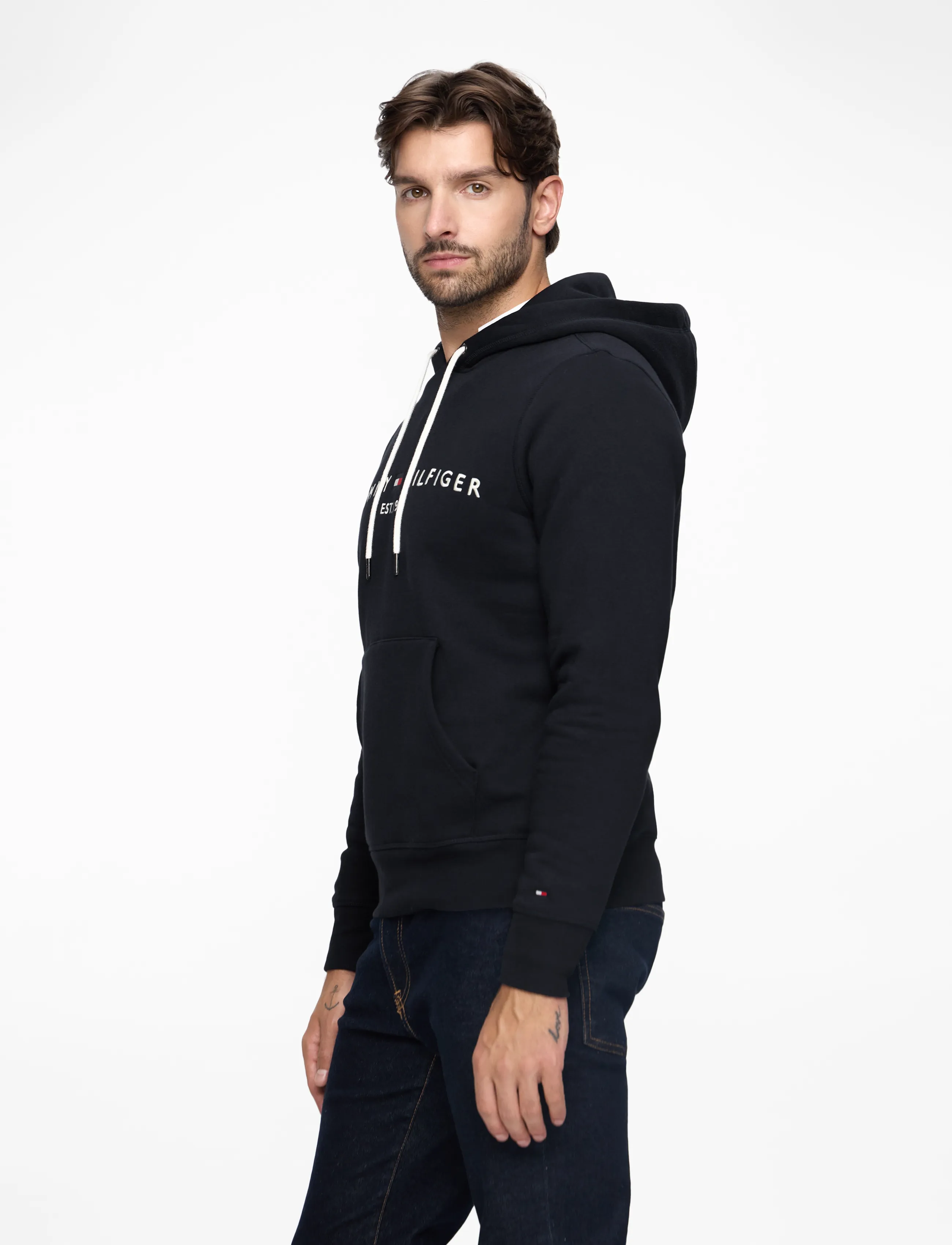 Tommy Hilfiger - TOMMY LOGO HOODY - hoodies - sky captain - 4