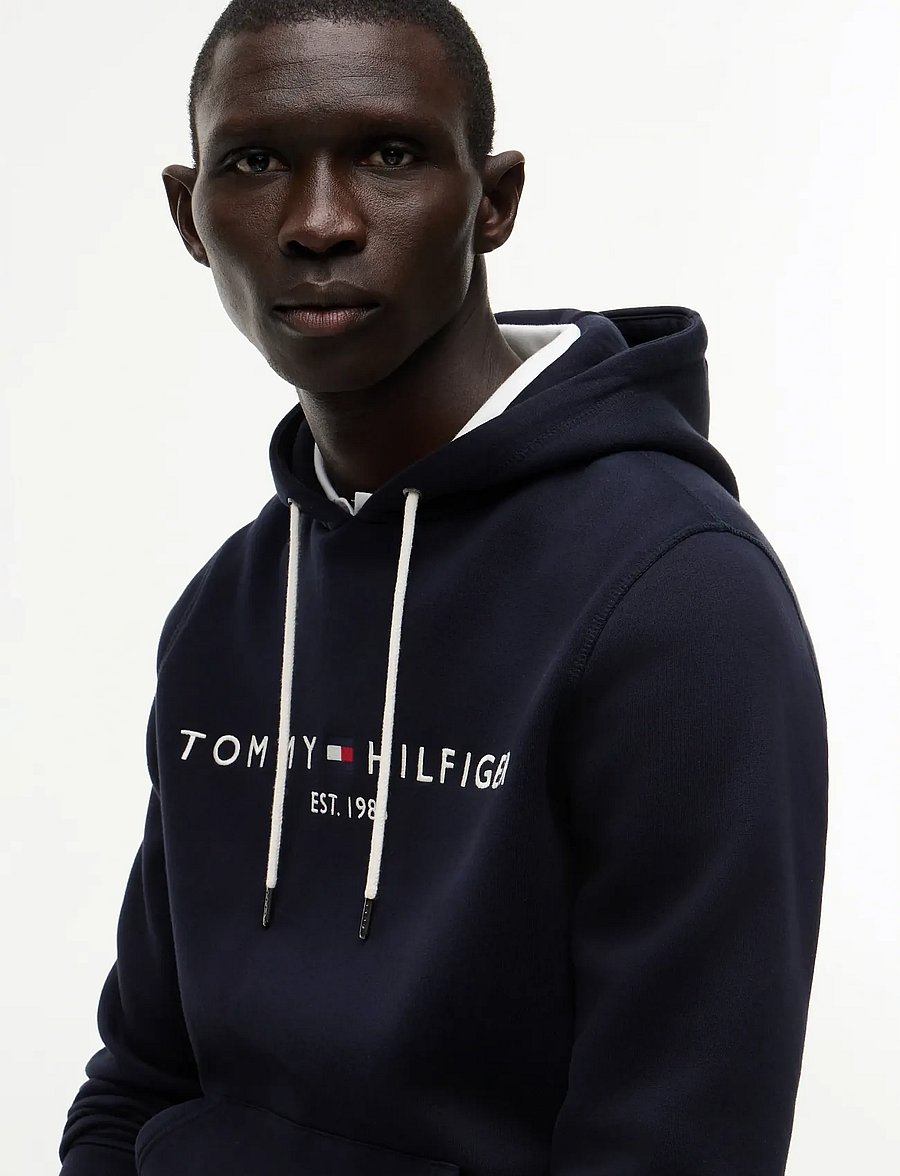 Tommy Hilfiger - CORE TOMMY LOGO HOODY - kapuzenpullover - sky captain - 4