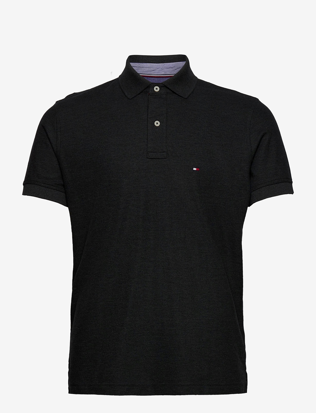 Tommy Hilfiger - HILFIGER REGULAR POLO - black heather - 0