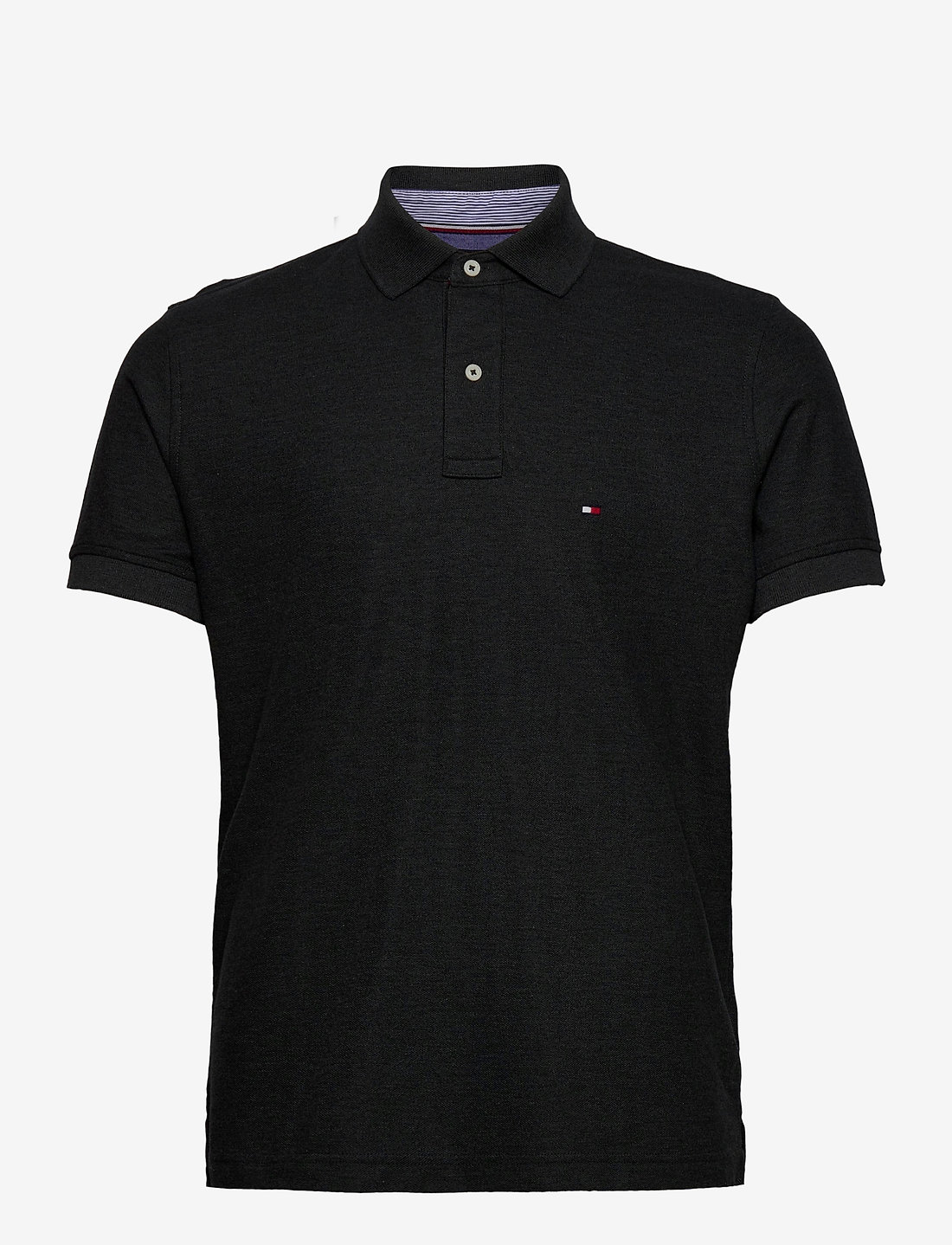 Tommy Hilfiger - HILFIGER REGULAR POLO - black heather - 0