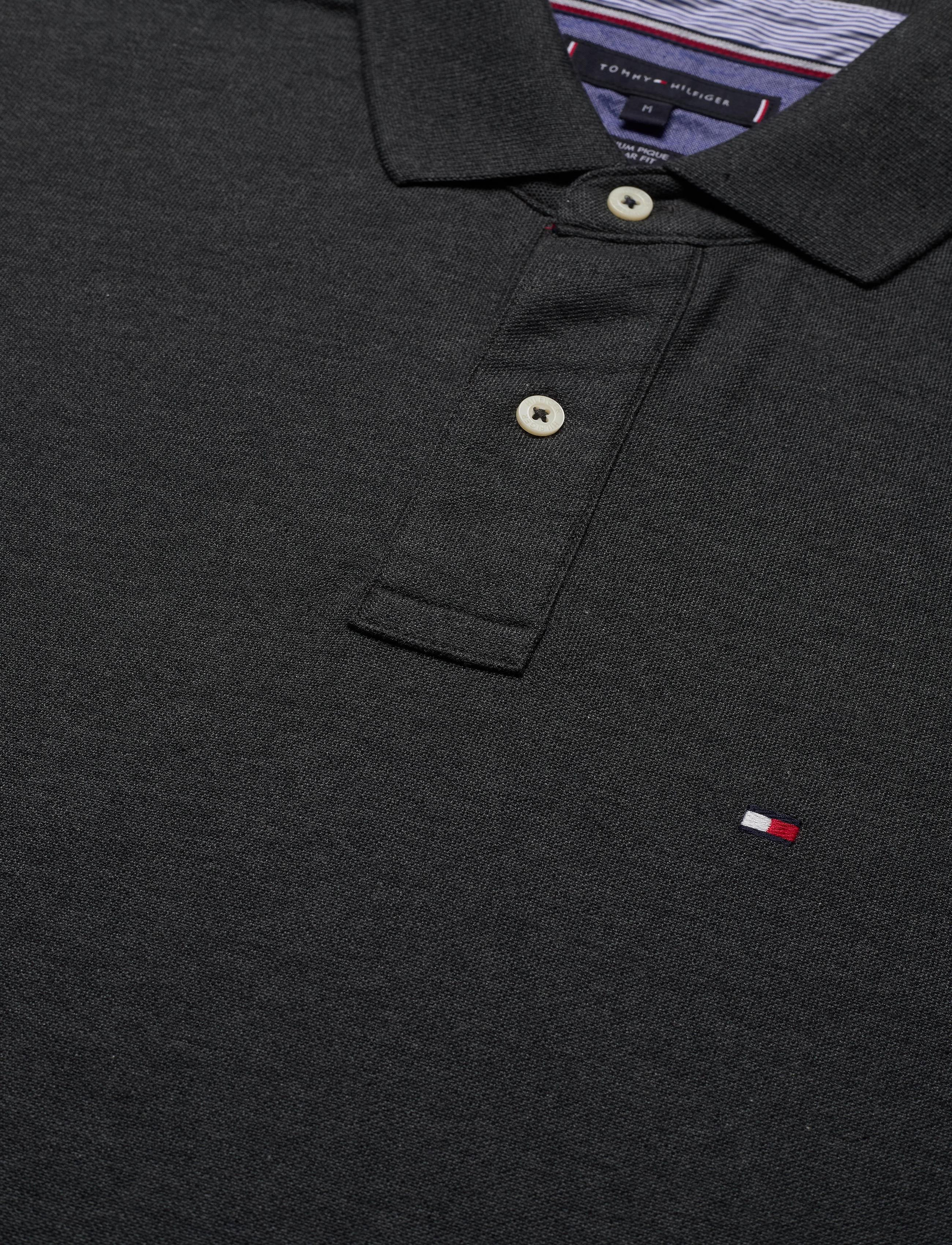 Tommy Hilfiger - HILFIGER REGULAR POLO - black heather - 2