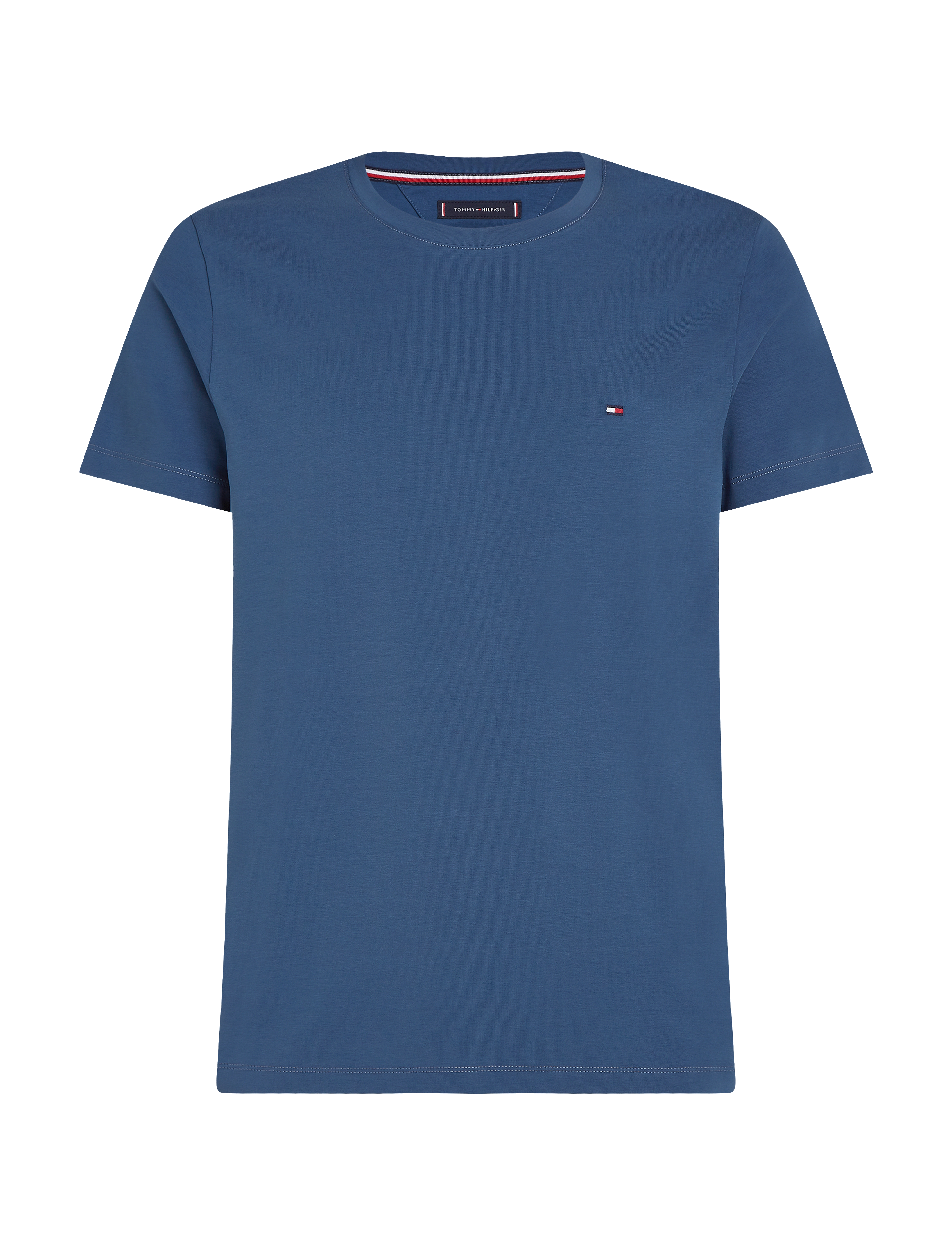 TOMMY HILFIGER Stretch Slim Fit Tee Blau - XXL - Herren