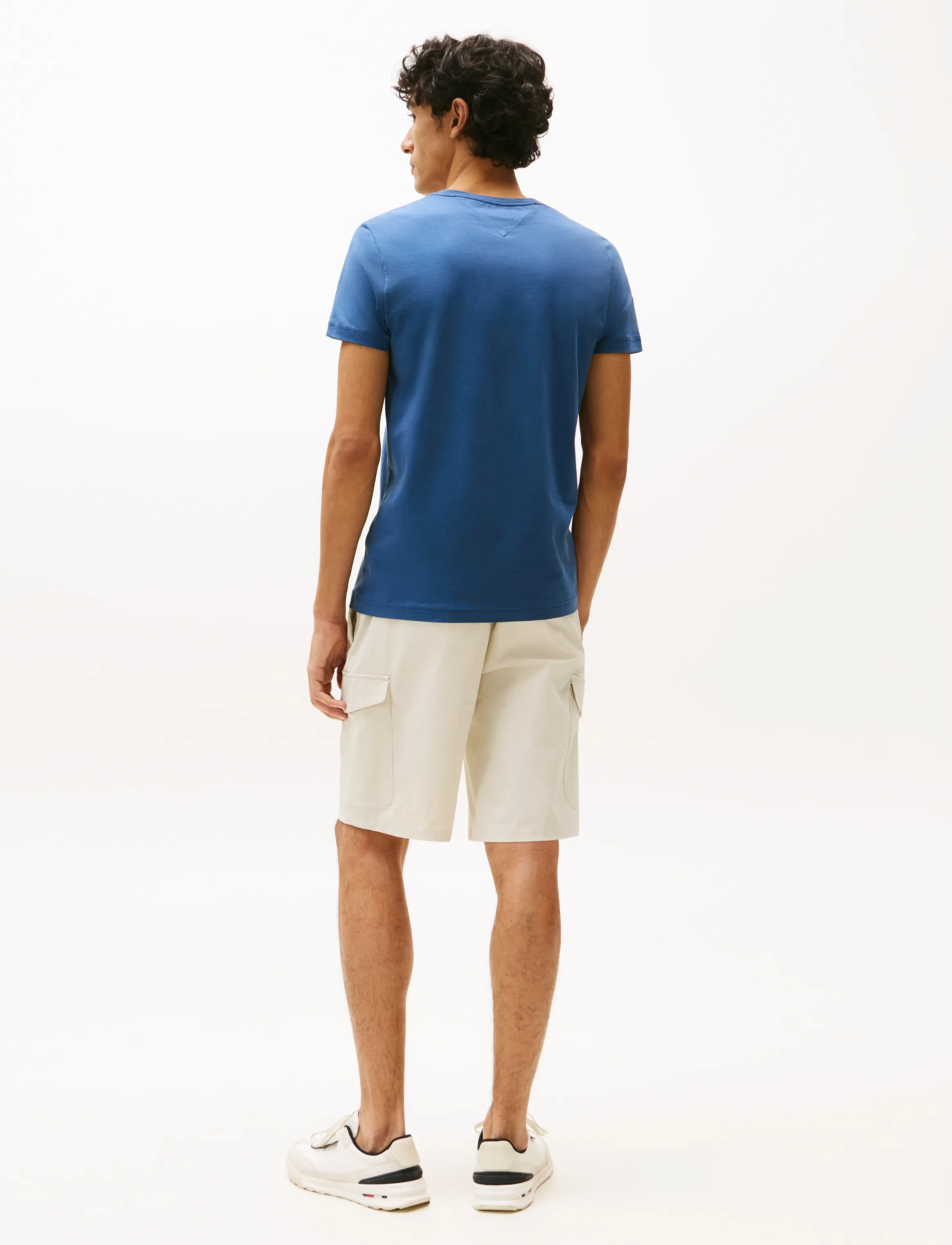 Tommy Hilfiger - STRETCH SLIM FIT TEE - basic t-shirts - aegean sea - 3